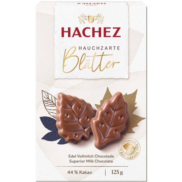 Hachez | Hauchzarte Blätter | Melkchocolade | 125g