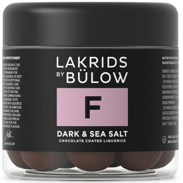 Lakrids by Bülow | F | Dark & Sea Salt | Glutenvrij | 125g