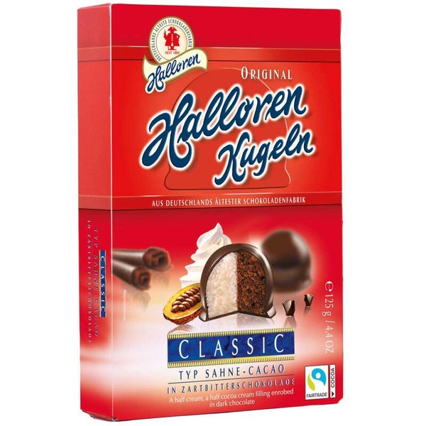 Halloren Ballen Klassiek Crème-Cacao 125g