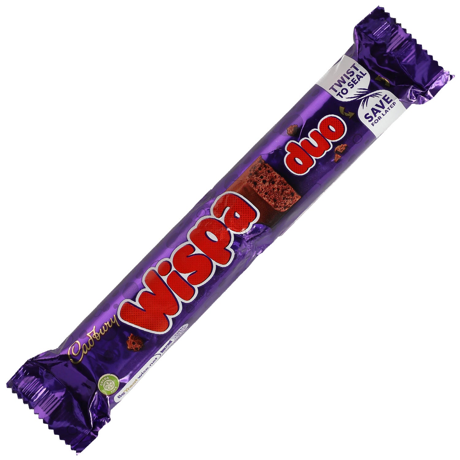 Cadbury | Wispa Duo | 2 Mini repen | Melkchocolade | 47,4g