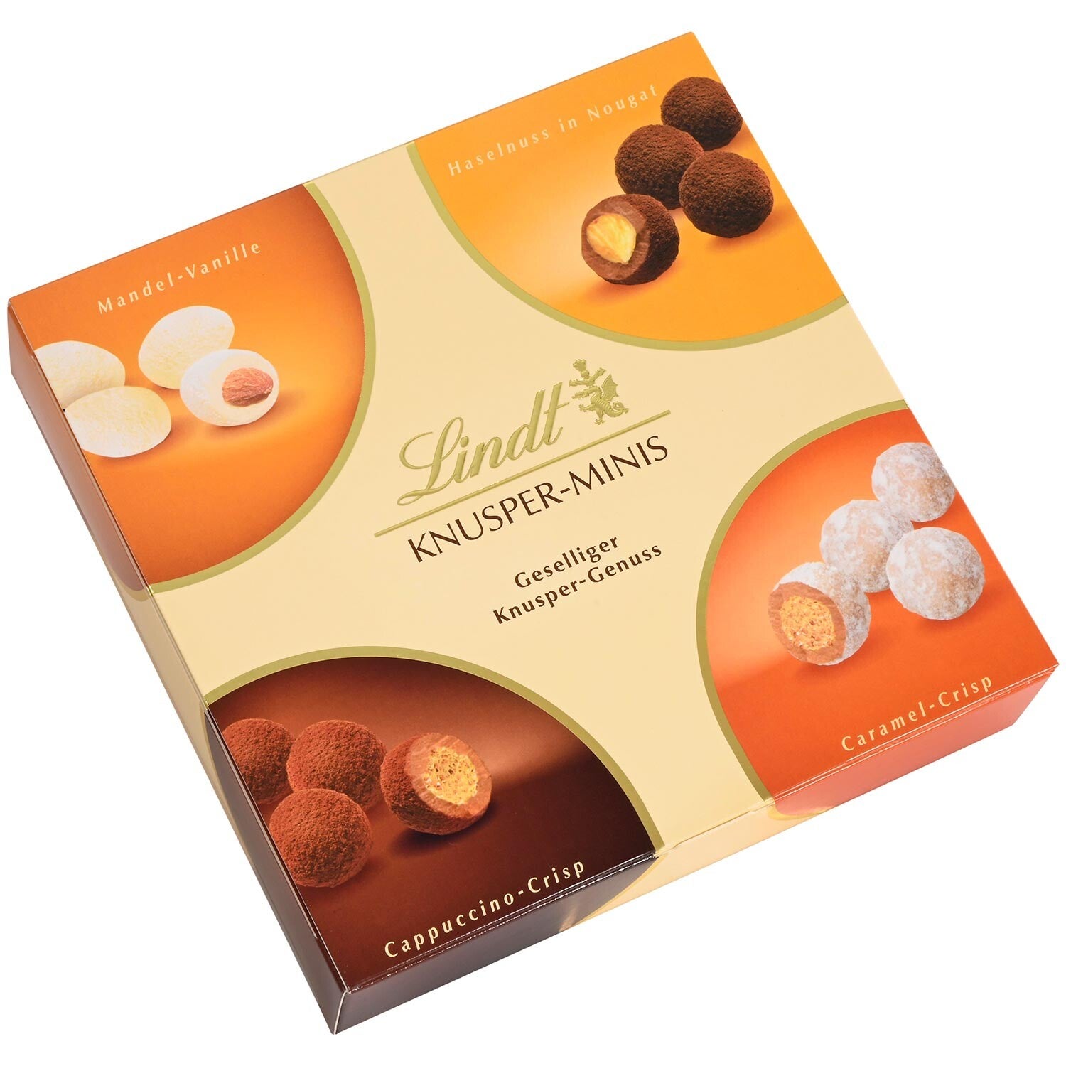 Lindt | mini mix | Amandelen | Cappuccino | Karamel | Nougat | 200g