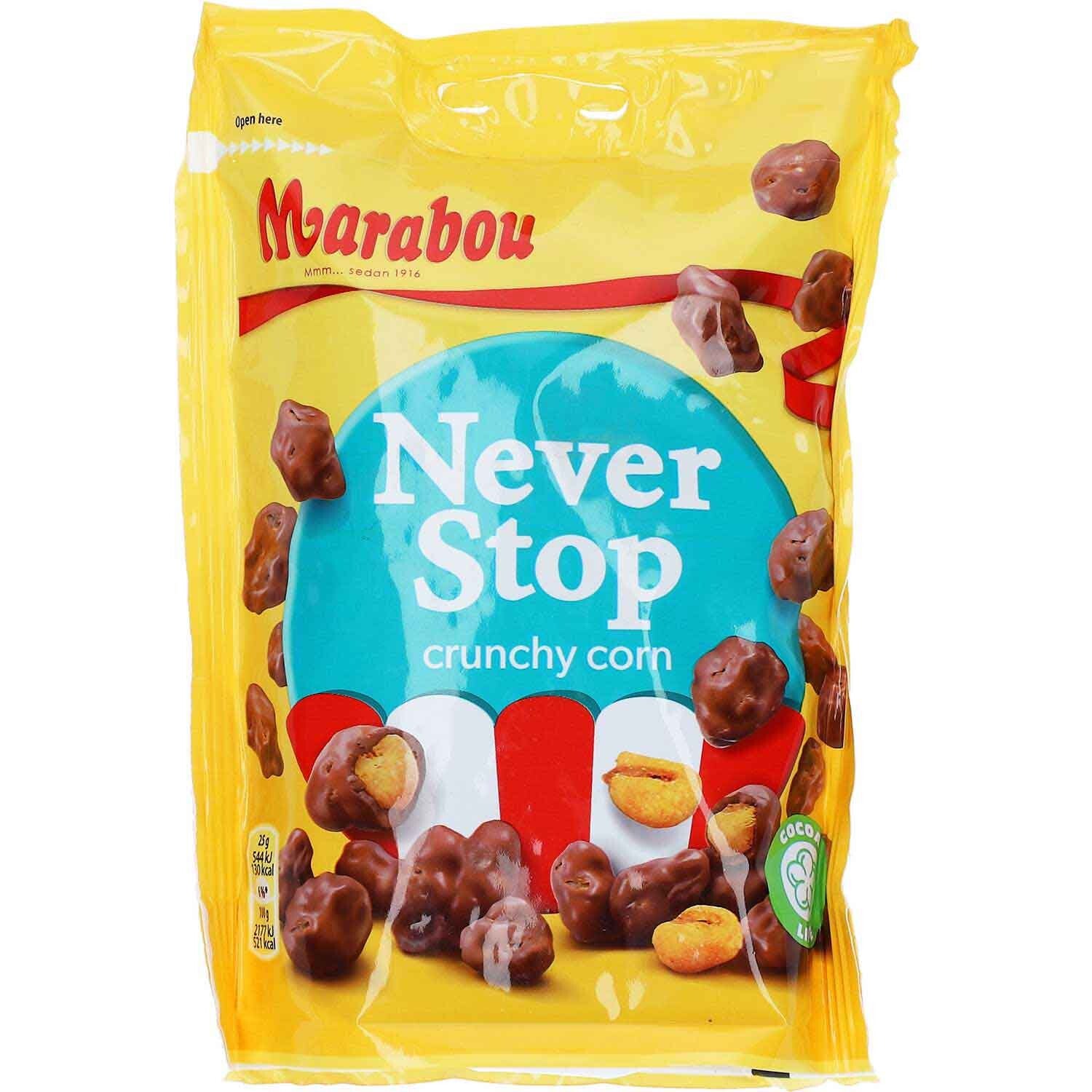 Marabou | Never Stop | Crunchy Corn | Maïs | Melkchocolade | 170g