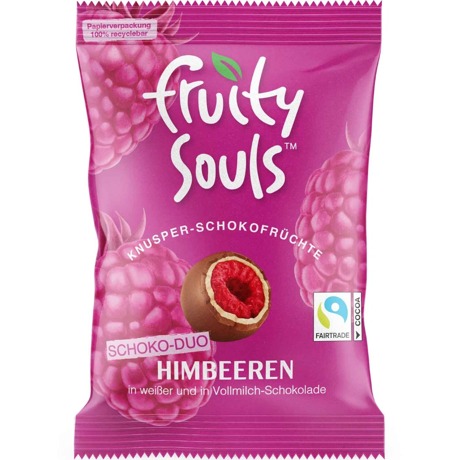 FruitySouls | Chocoladevruchten | Frambozen | Duo | 80g