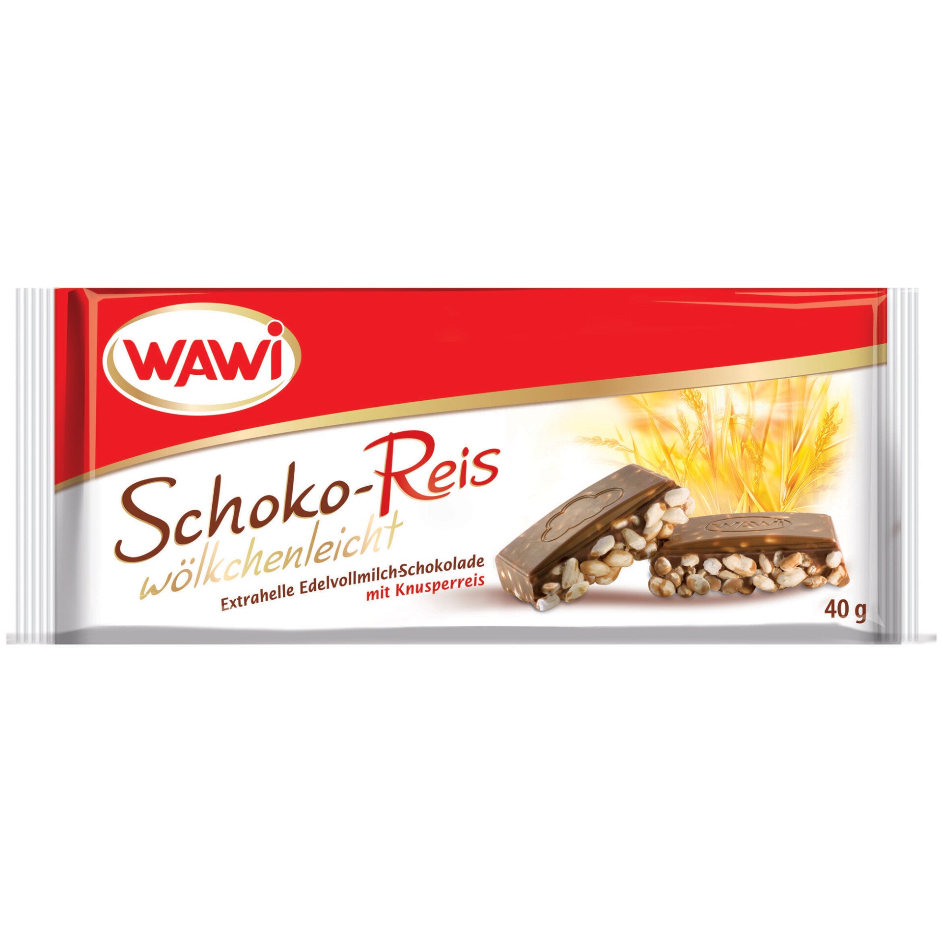 Wawi | Schoko-Reis | Gepofte rijst | Melkchocolade | 40g