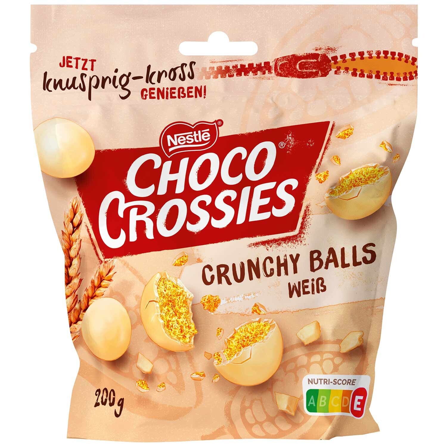 Choco Crossies | Crunchy Balls | Witte chocolade | 200g