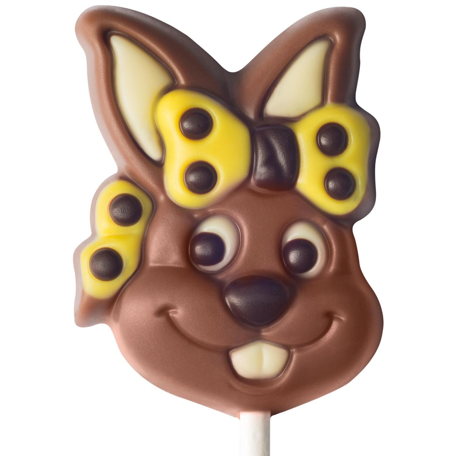 Weibler | Pasen | Lolly | Konijntje | Melk, Puur en Witte chocolade | 15g