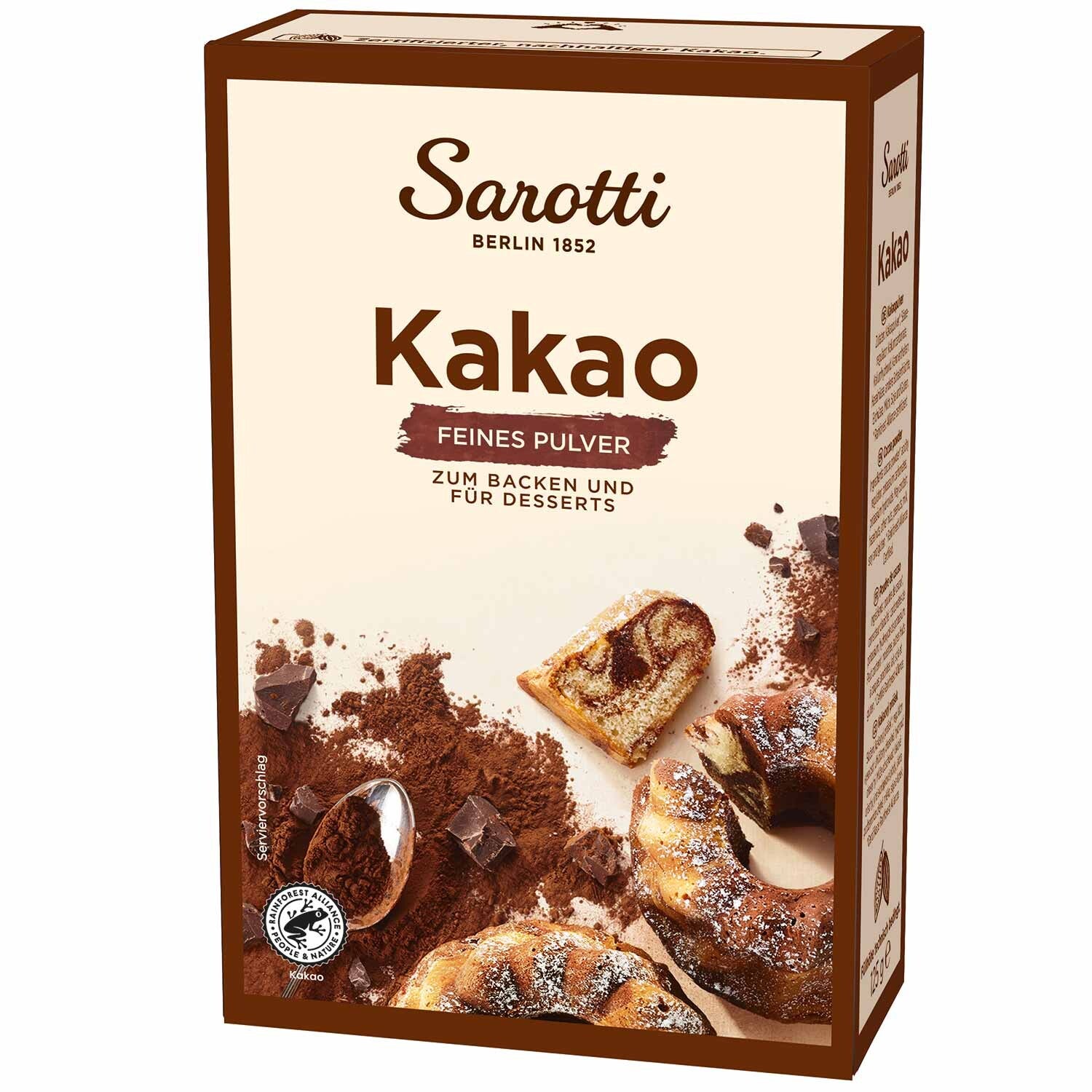 Sarotti | Cacao poeder | Drinken, bakken en desserts | 125g