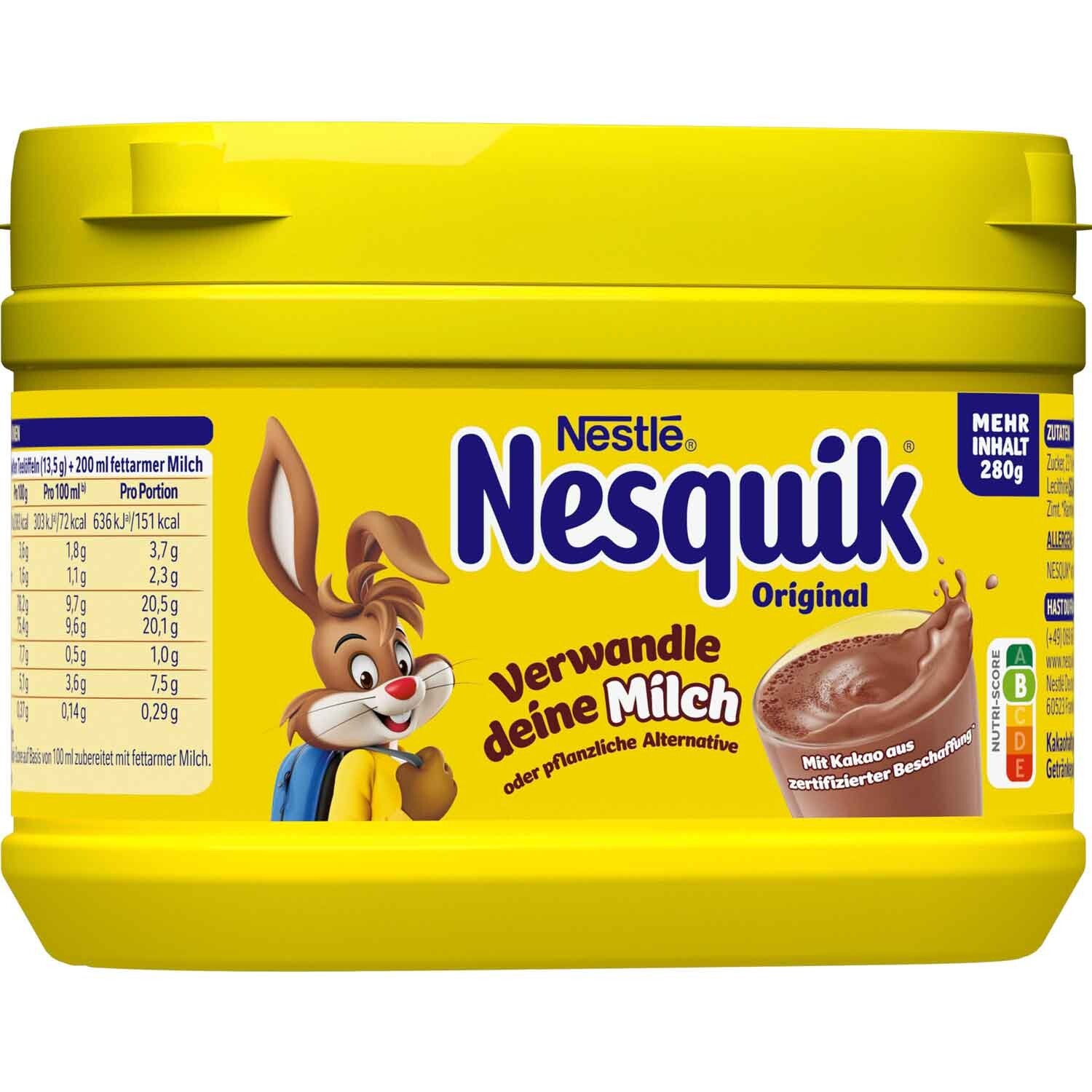 Nestlé | Nesquik | Oplosbaar cacaodrankpoeder | 280g