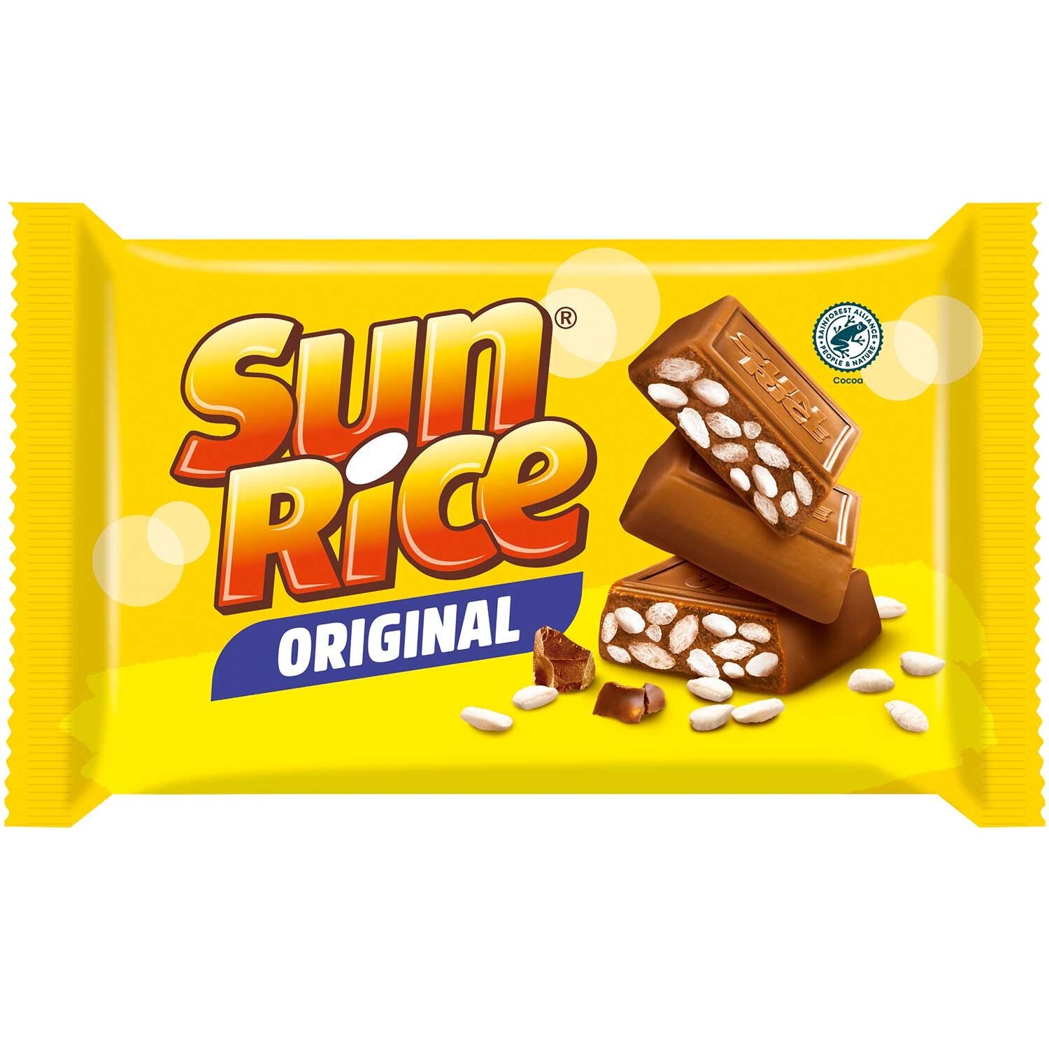 Sun Rice | Original | Happen | Gepofte rijst | Melkchocolade | 250g
