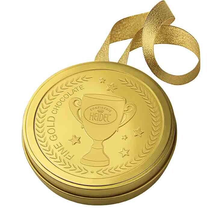 Heidel | Gouden Medaille in blik | Melkchocolade | 30g