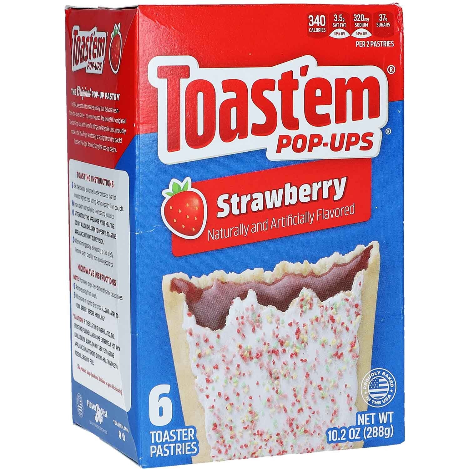 Toast'em Pop-Ups | Aardbei Strawberry | 6 st | 288g