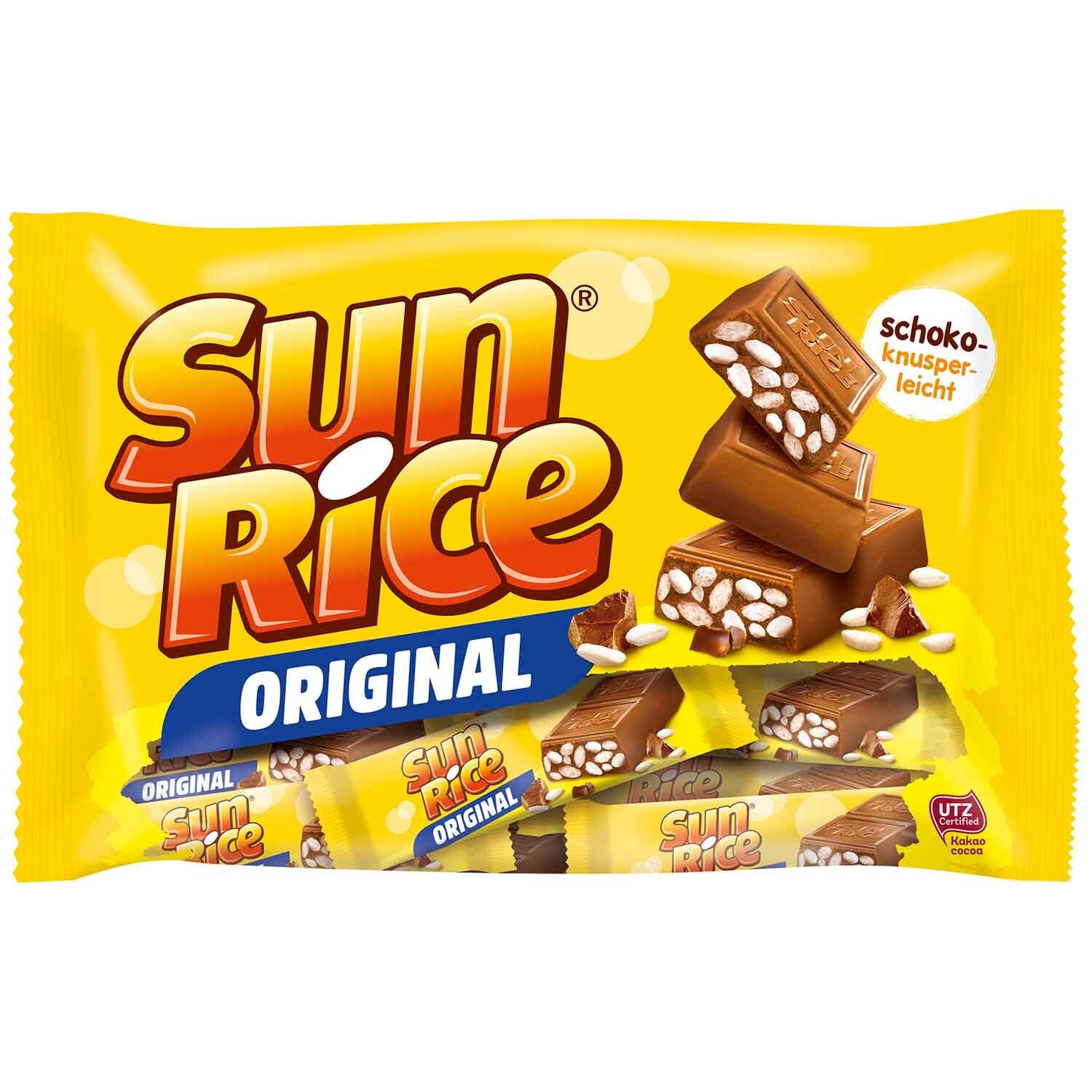 Sun Rice | Original | Mini | Gepofte rijst | Melkchocolade | 200g