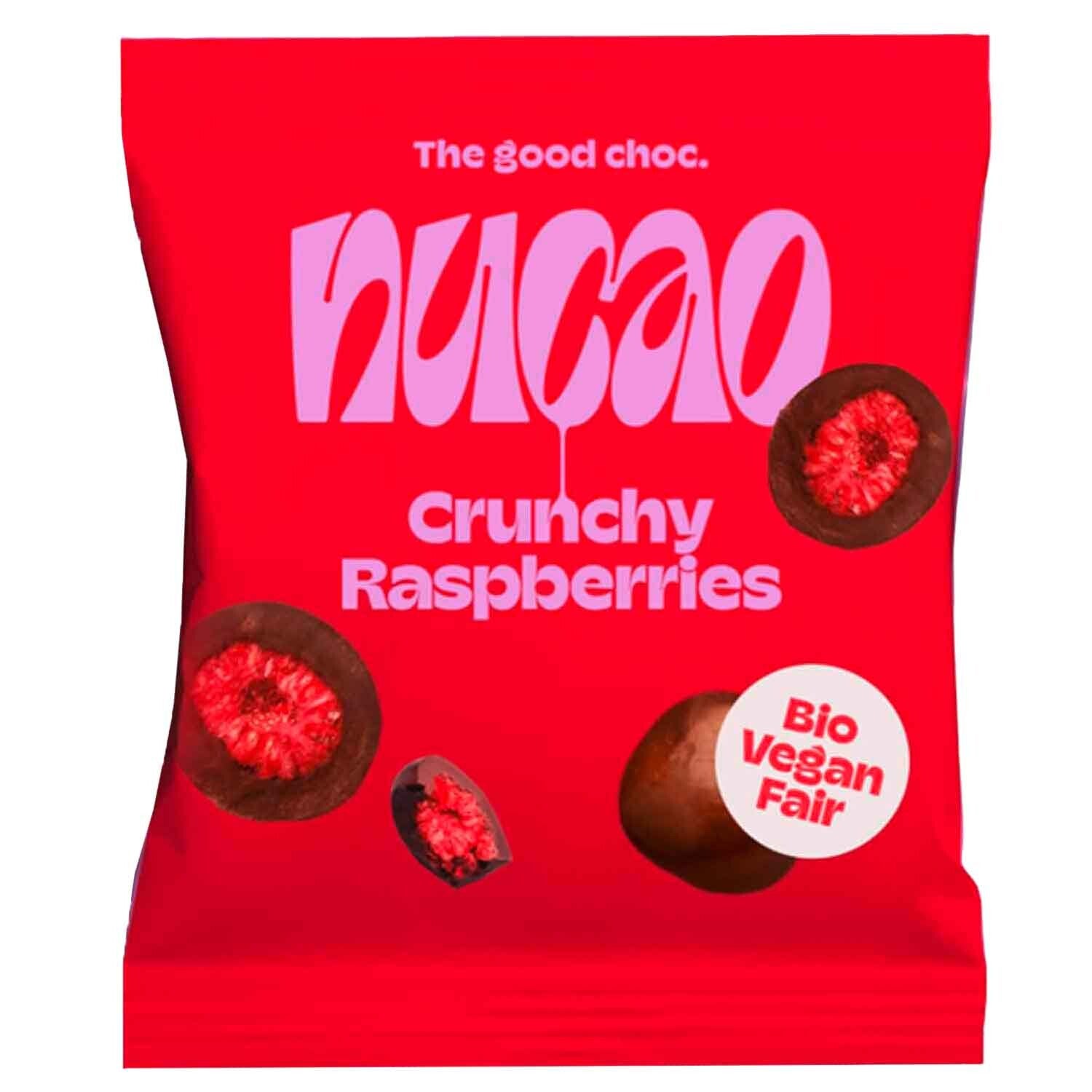 nucao | Crunchy Raspberries | Vegan | Frambozen | 50g