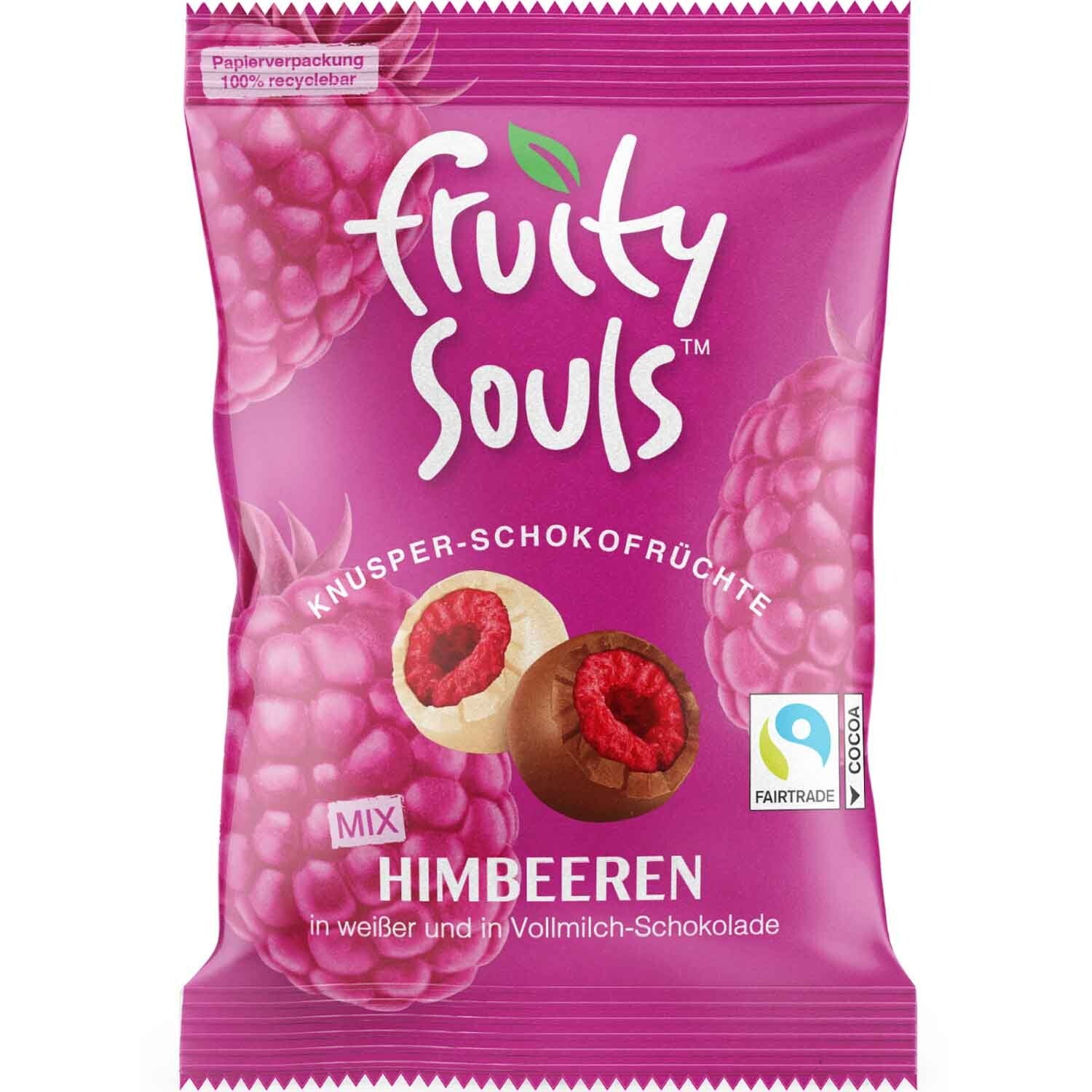 FruitySouls | Chocolade Fruit | Frambozen | Mix | 80g