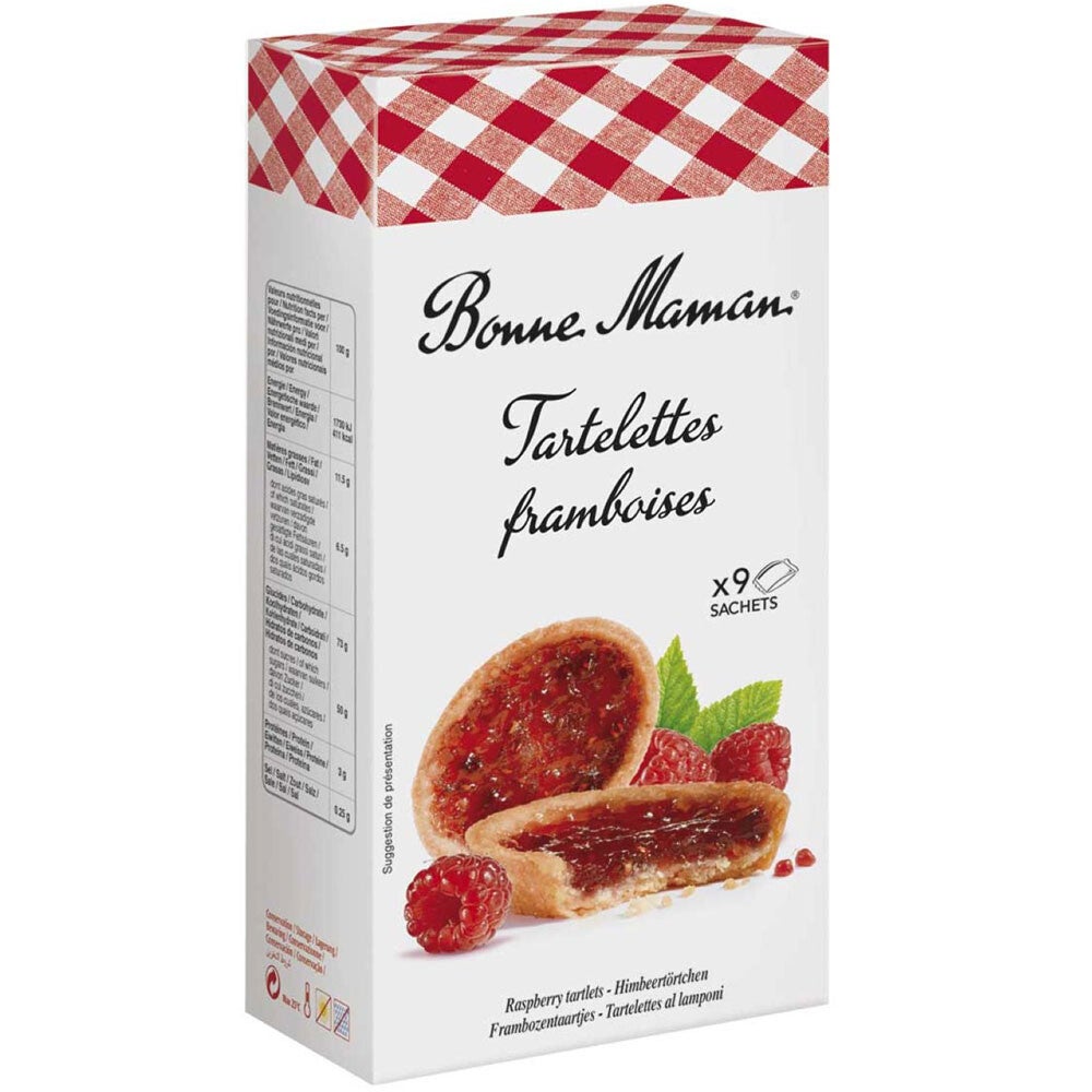 Bonne Maman | Tartelettes Framboises | 9 st | 135g