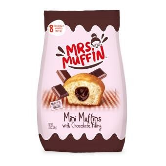 Mrs. Muffin | Mini-muffins | Chocoladevulling | 8x25g | 200g