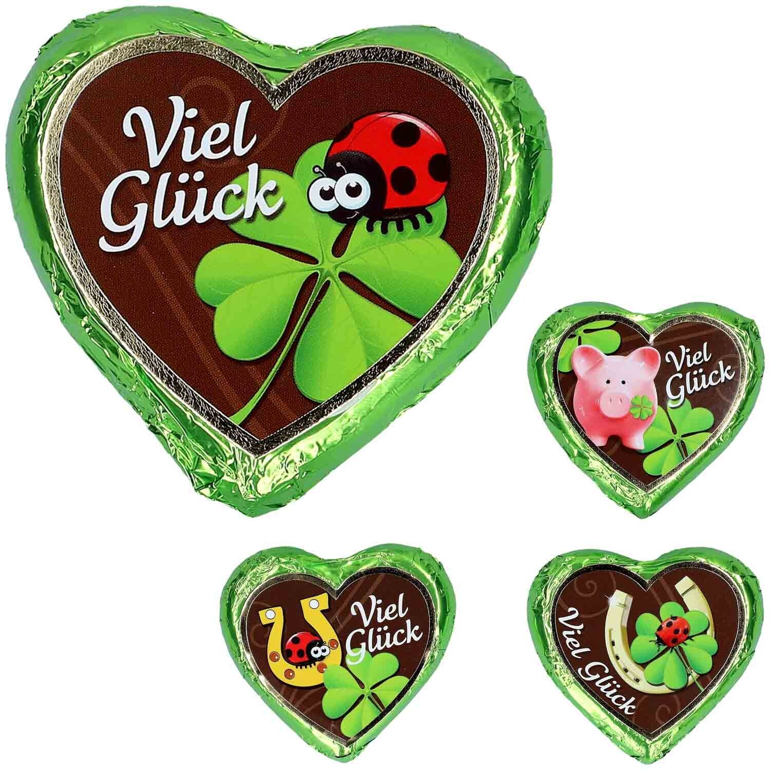 Günthart | Groot hart | 'Good Luck' | Melk chocolade | Nougat | 24g