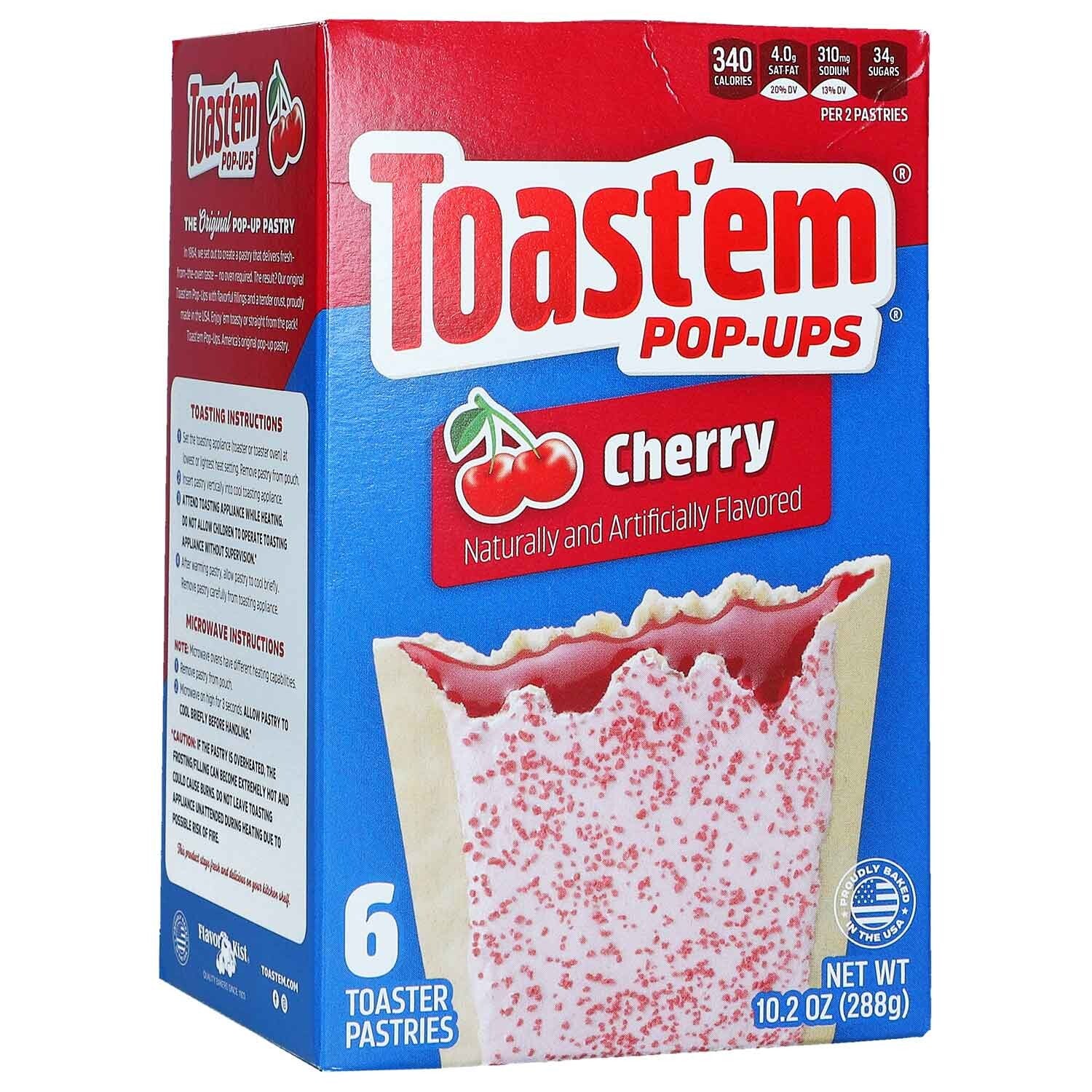 Toast'em Pop-Ups | Cherry Kers | 6 st | 288g