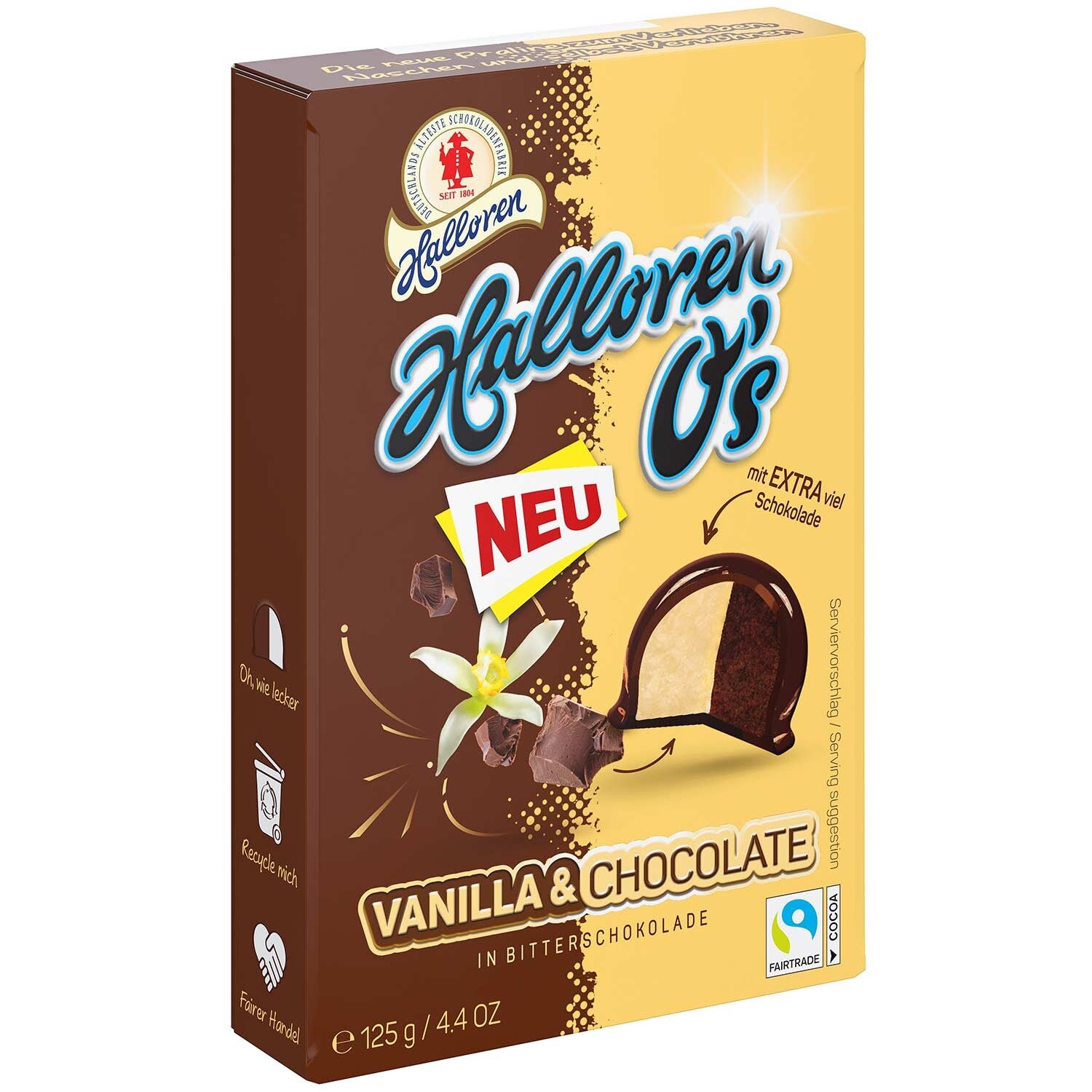 Halloren O's Vanille & Chocolade 125g