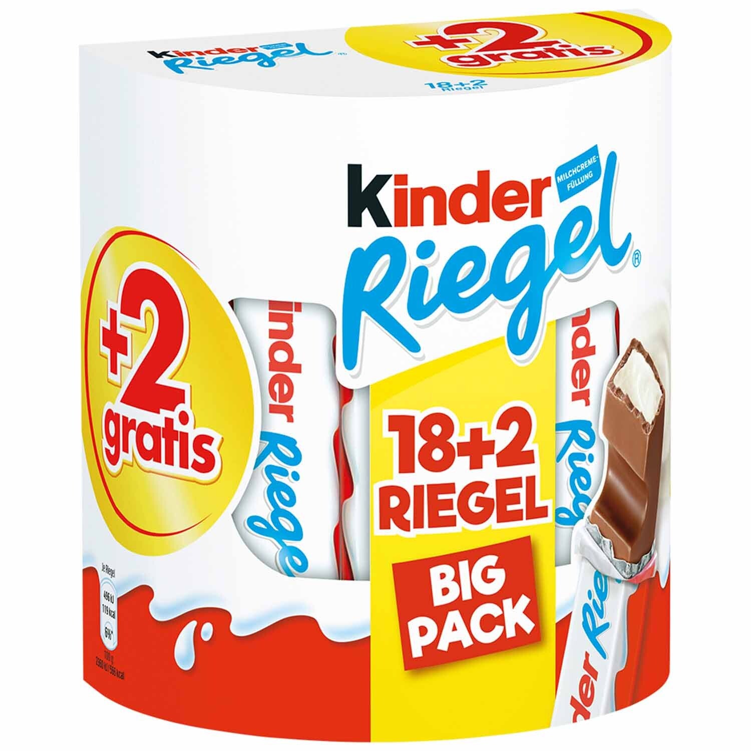 kinder | Melkchocolade repen | 18 + 2 gratis | Ferrero | 420g