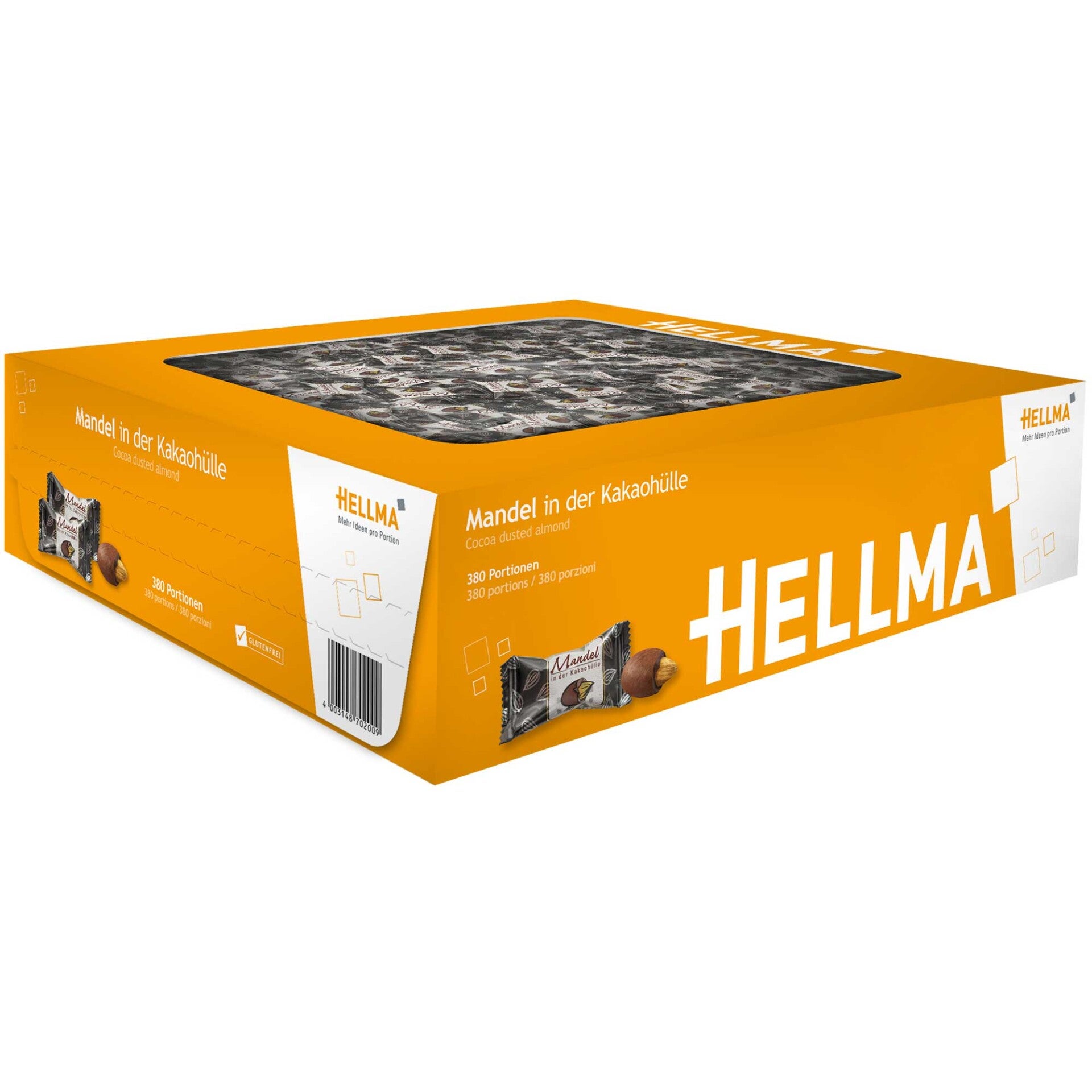 Hellma amandel in cacao | 380 stuks | 912g