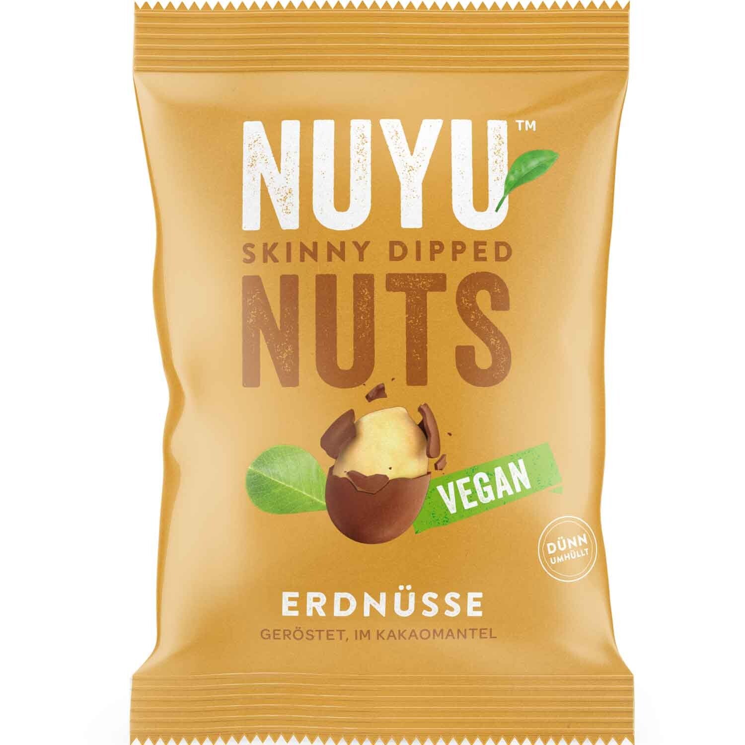 Nuyu Nuts pinda's in cacaocoating 90g Vegan