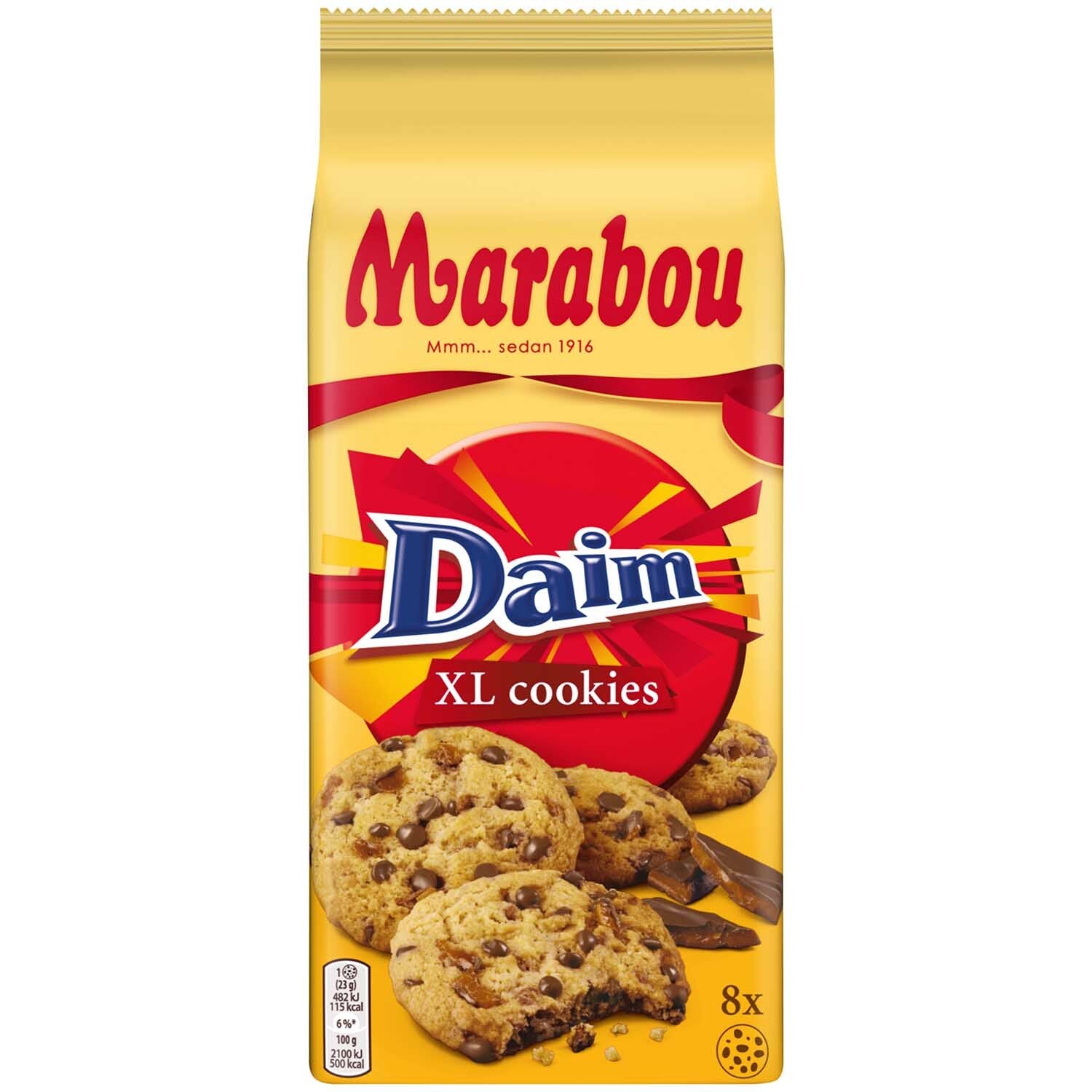 Marabou Daim XL Koekjes amandel karamel | 8 st | 184g