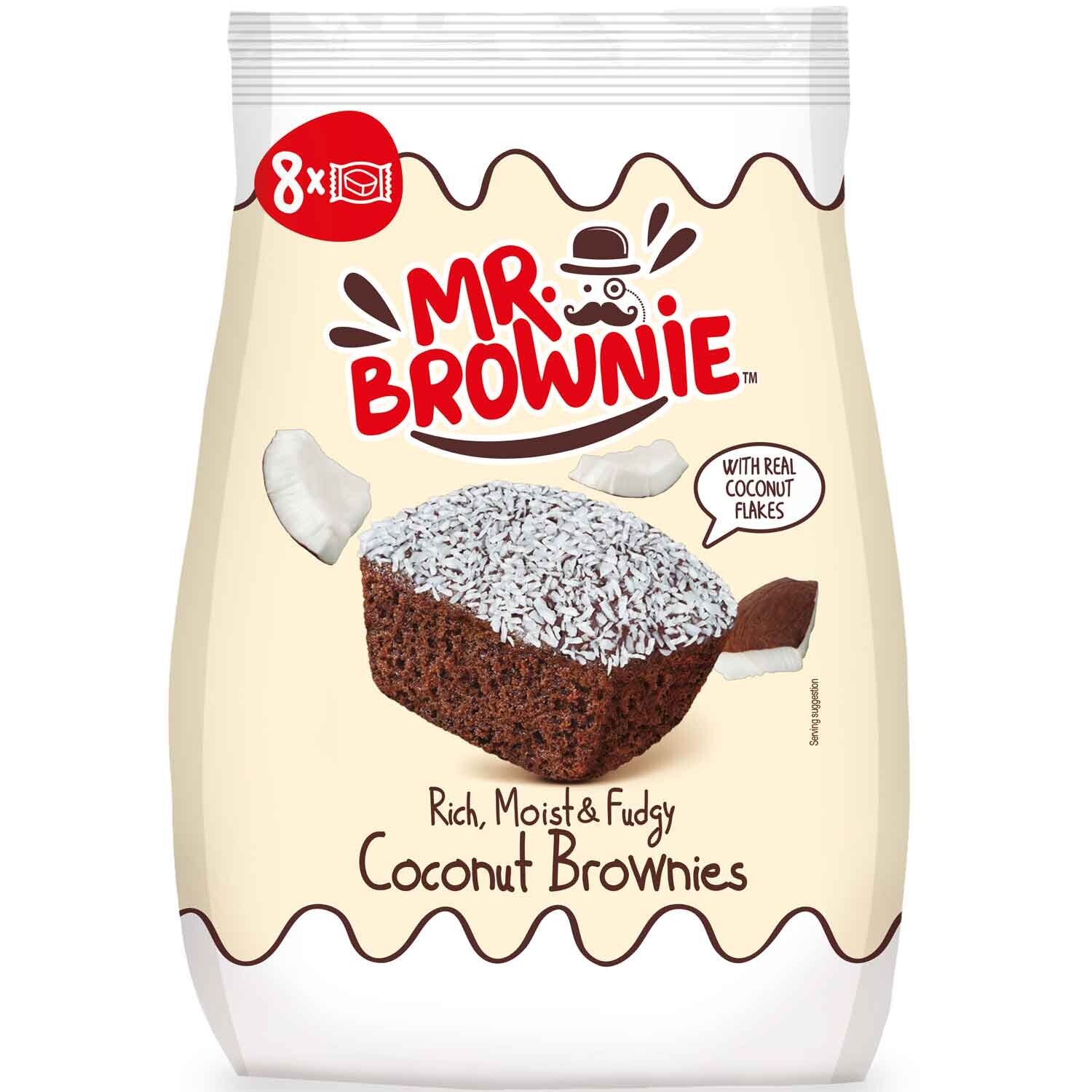 Mr. Brownie | Coconut | Kokos brownies | 8x25g | 200g