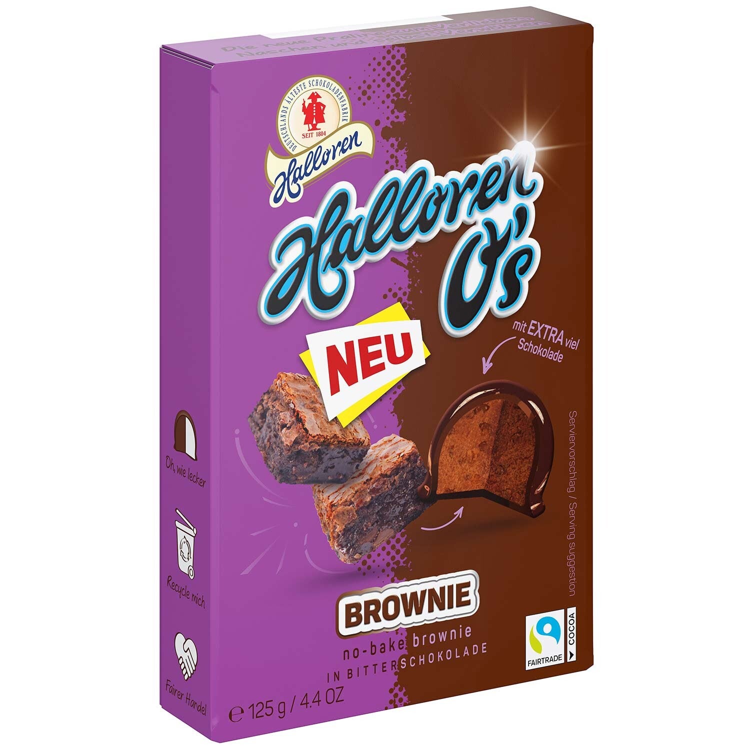 Halloren O's Brownie gecoate suikerhagelslag 125g