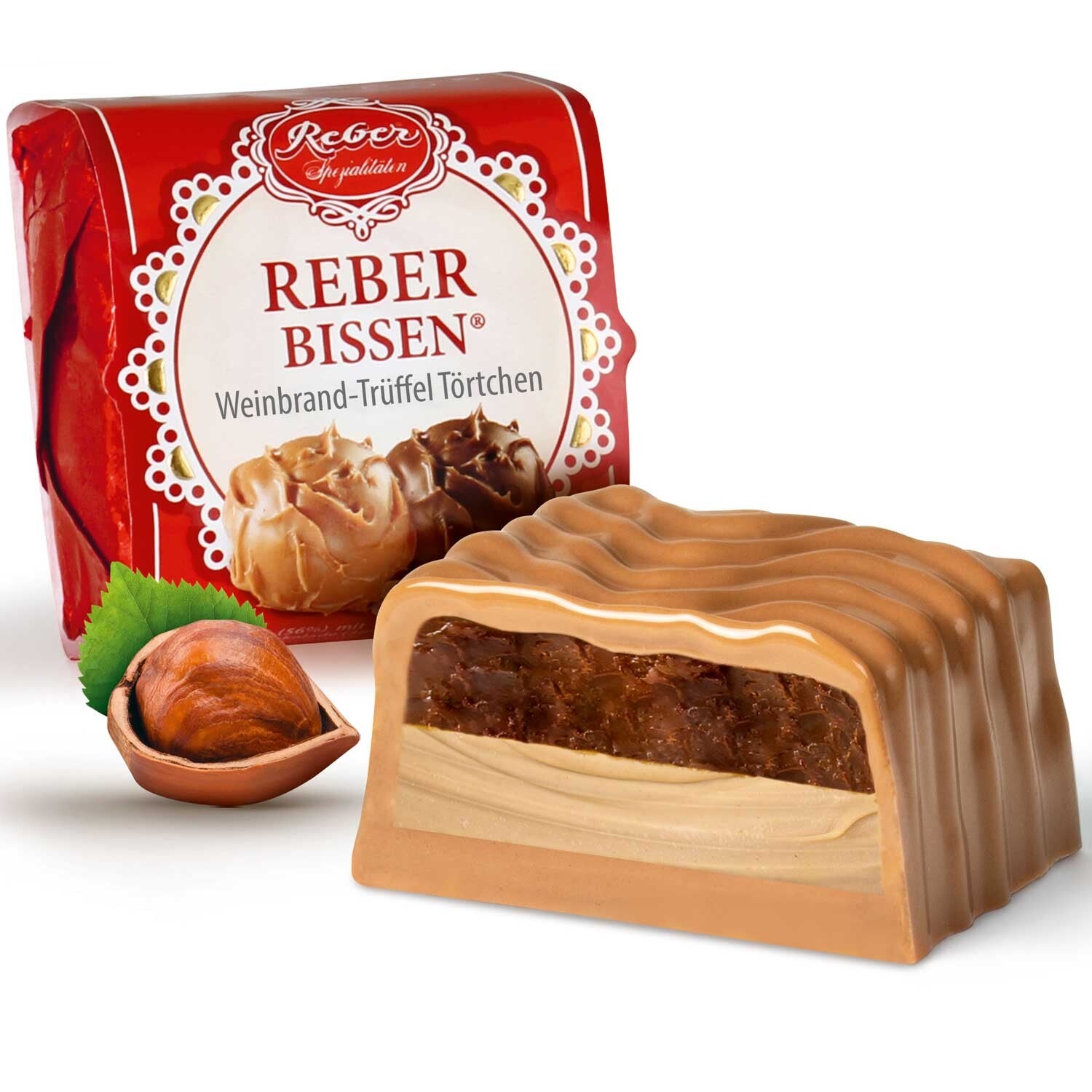 Reber Bissen Brandy Truffelcake 40g