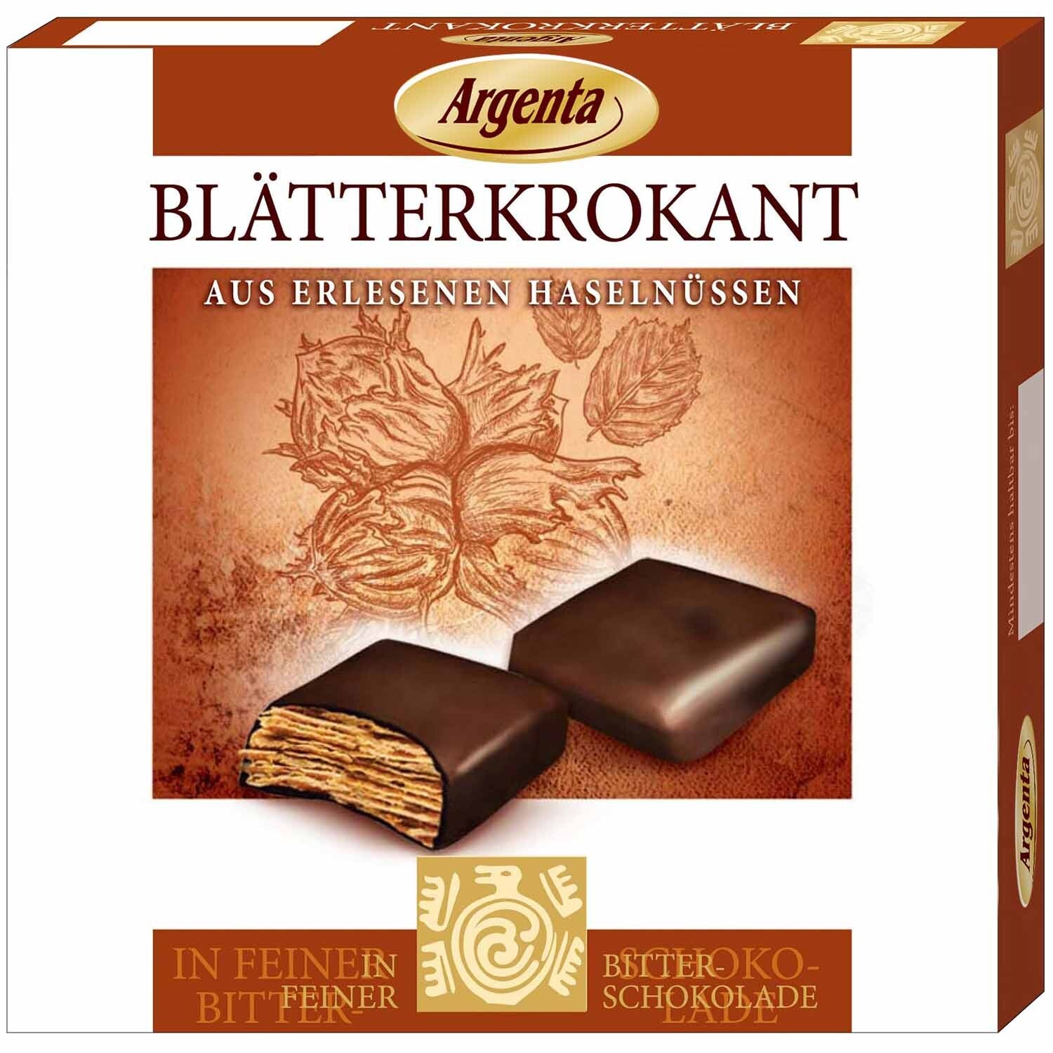 Argenta hazelnoot pure chocolade | 85g