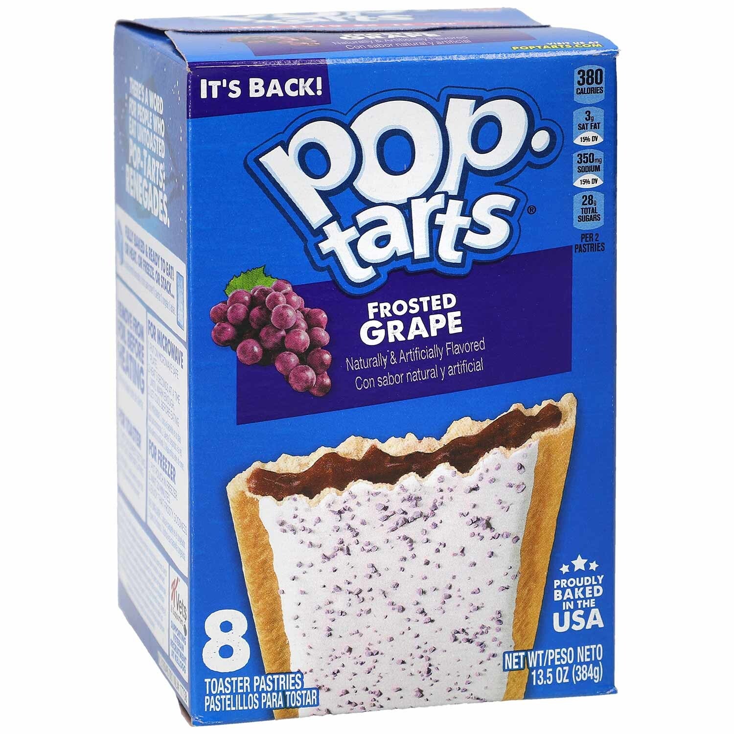 Kellogg's | Pop-Tarts Frosted Grape | 8 st | 384g