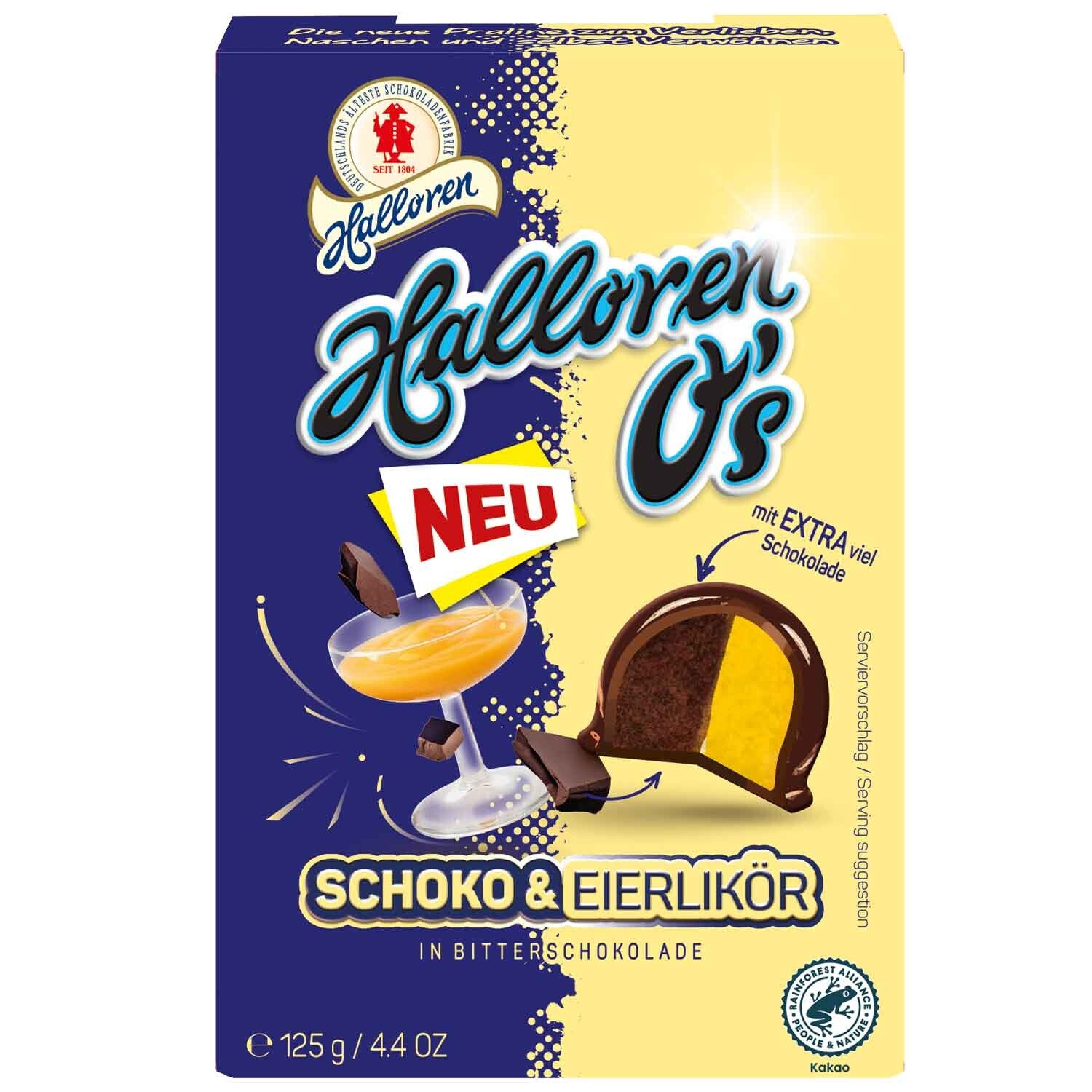 Halloren O's Chocolade & Advocaat 125g