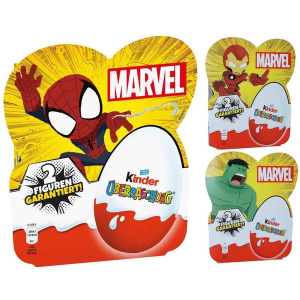 Kinder | Ferrero | Surprise | Classic Ei | Marvel | 4 stuks | 80g