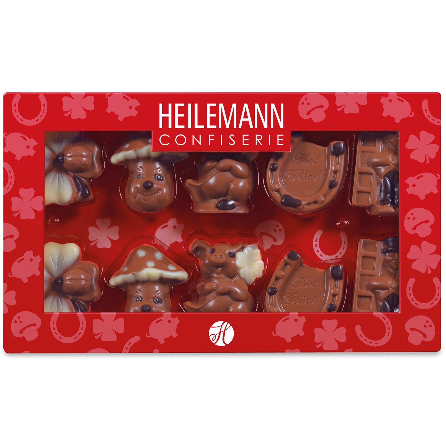 Heilemann Confiserie | Geluksfiguren | 10 st | Mix chocolade | 100g