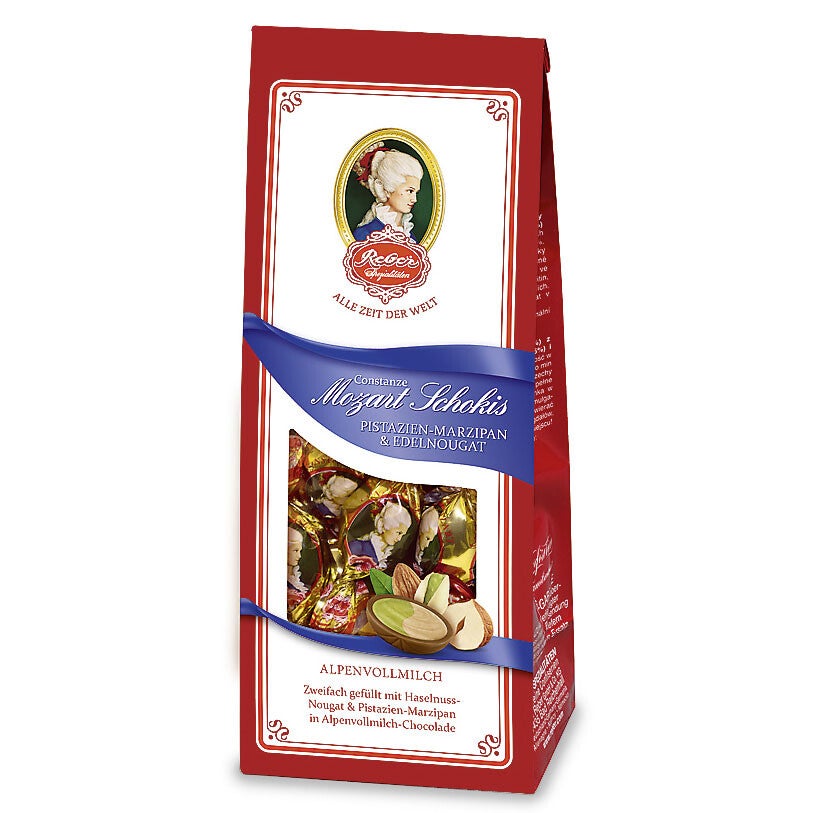 Reber Mozart Chocolade Pistache Marsepein & Nougat 100g