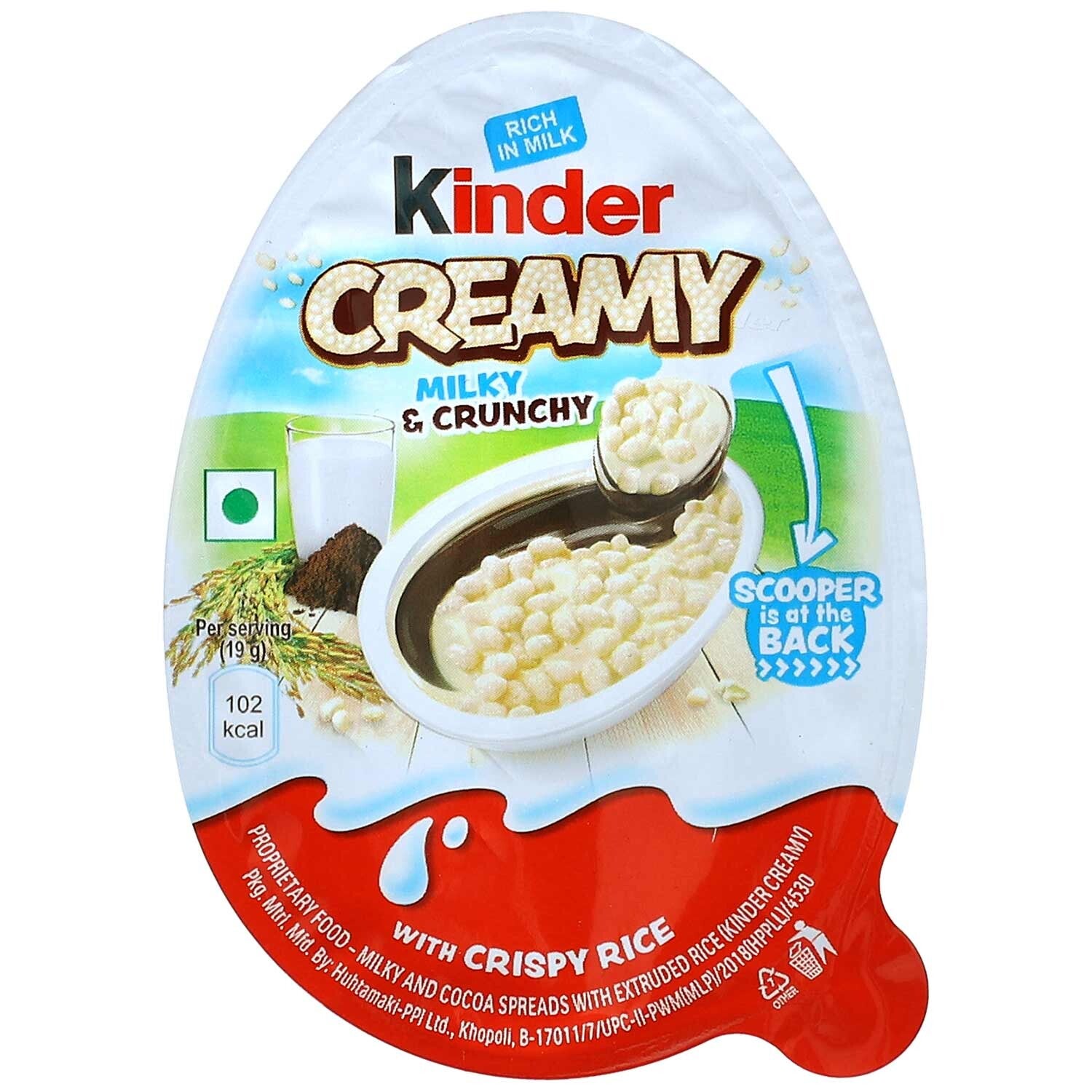 kinder | Creamy | Milky & Crunchy | 19 gram