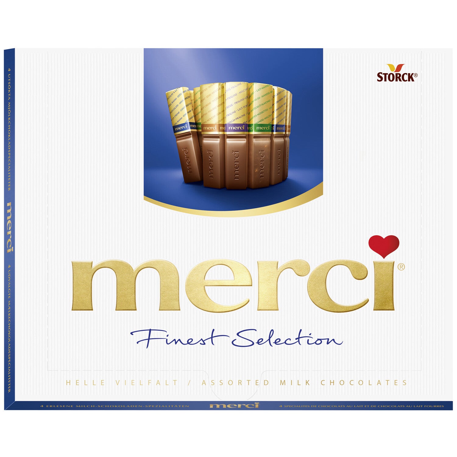 merci | Finest Selection | Melkchocolade | 4x assorti | 250g