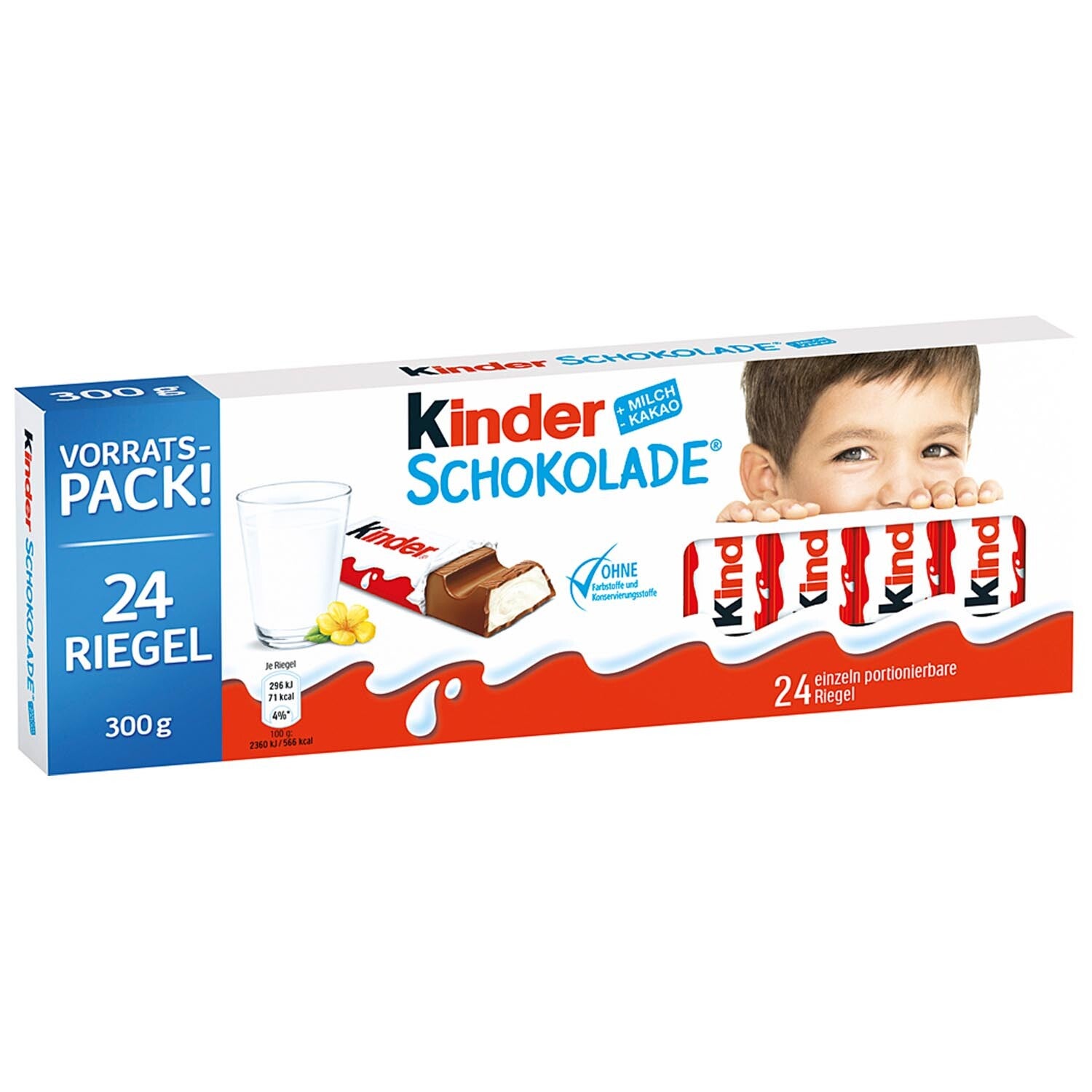 kinder | Melkchocolade | Ferrero | 24 stuks | 300g