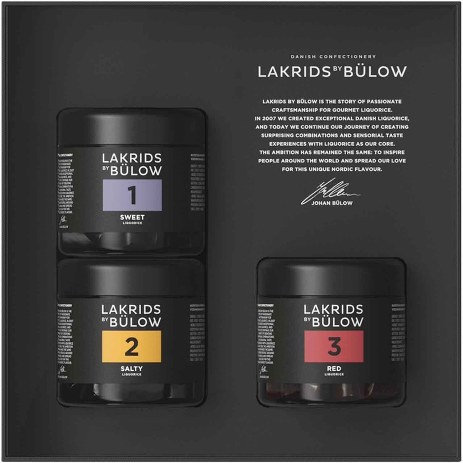 Lakrids by Bülow | Black Box | Sweet, Salty and Red | 450g