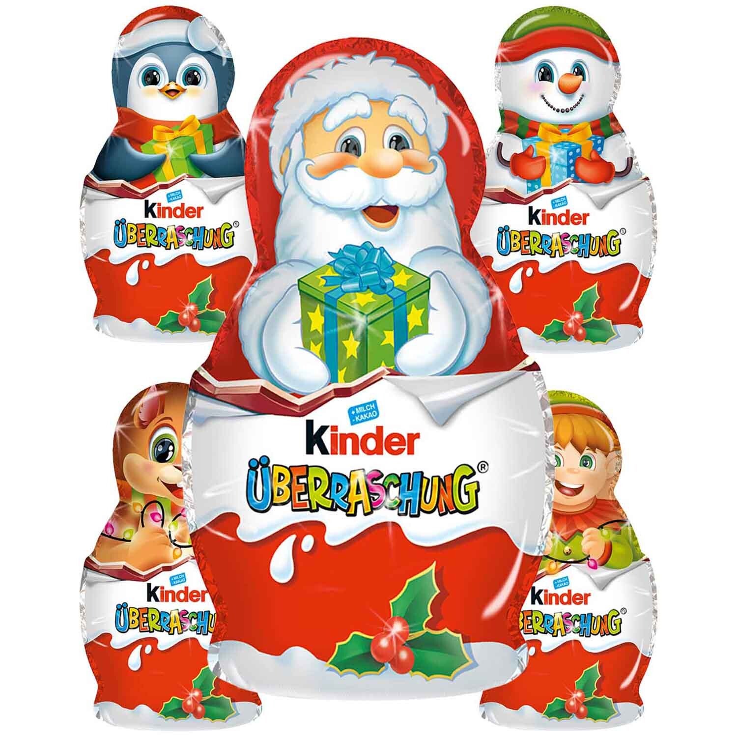 Ferrero | Kinder | Melkchocolade | Figuur met verrassing | Kerst | 36g