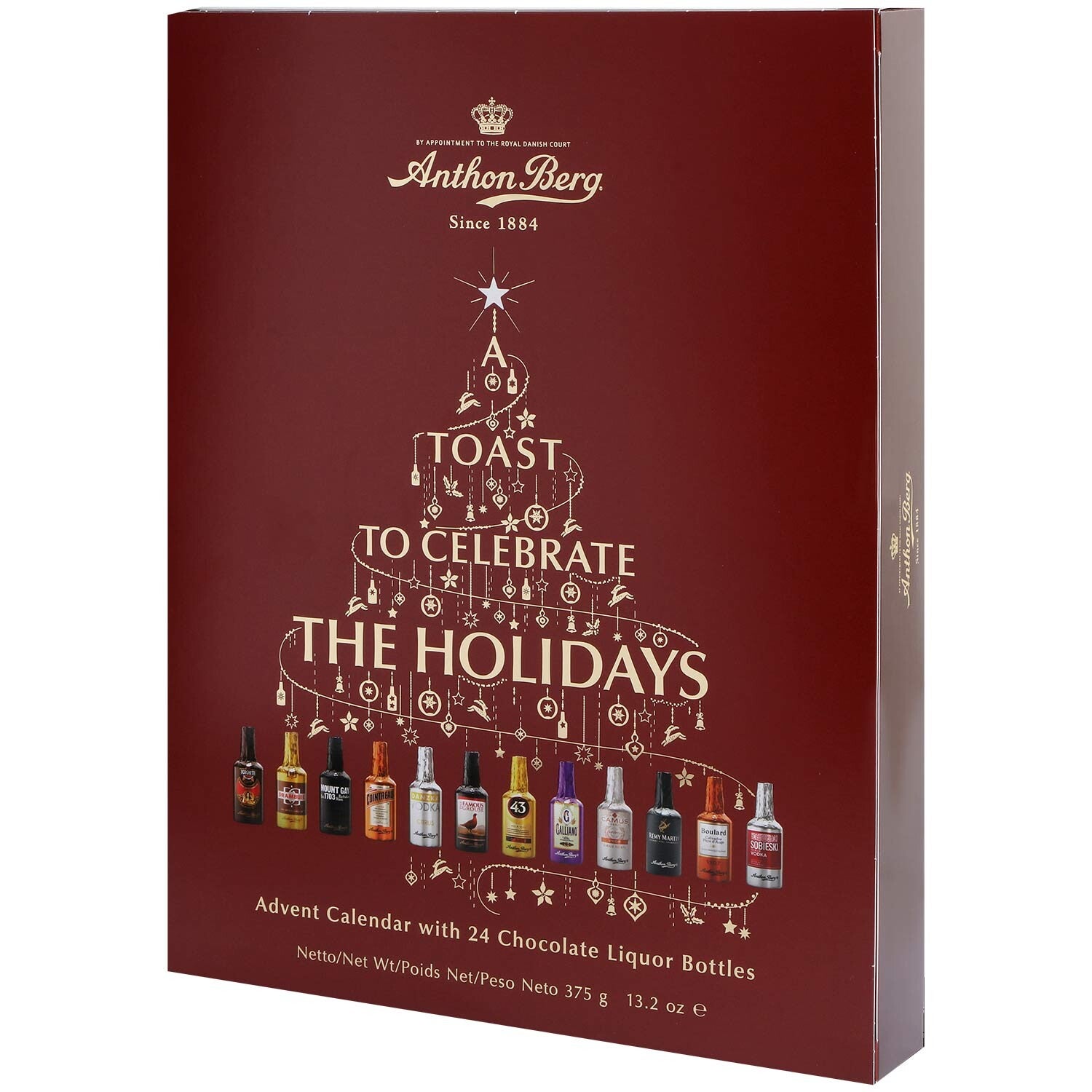 10x Anthon Berg | Liquers | Adventskalender | Kerst | 3750g