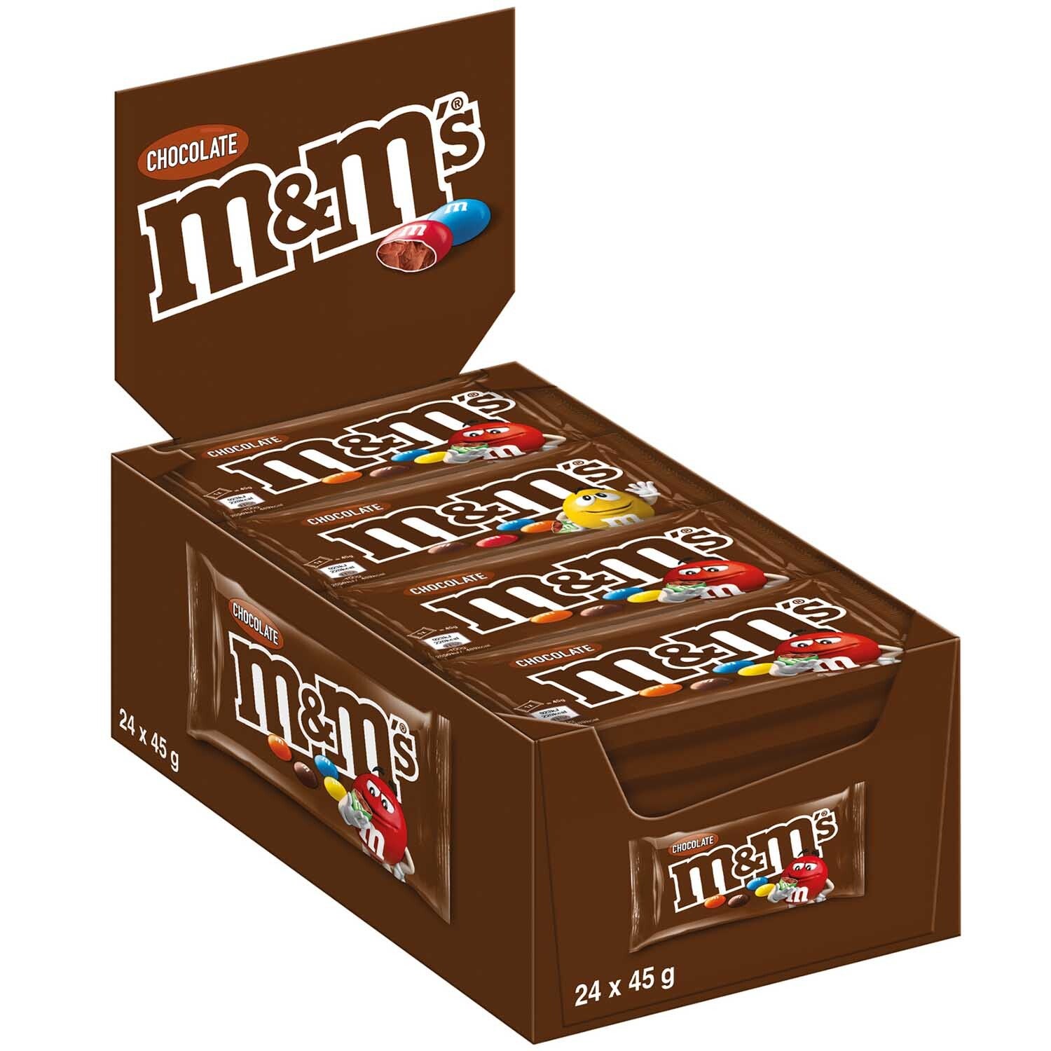 M&M'S | Chocolade | 24 zakjes | 45g |  1080g