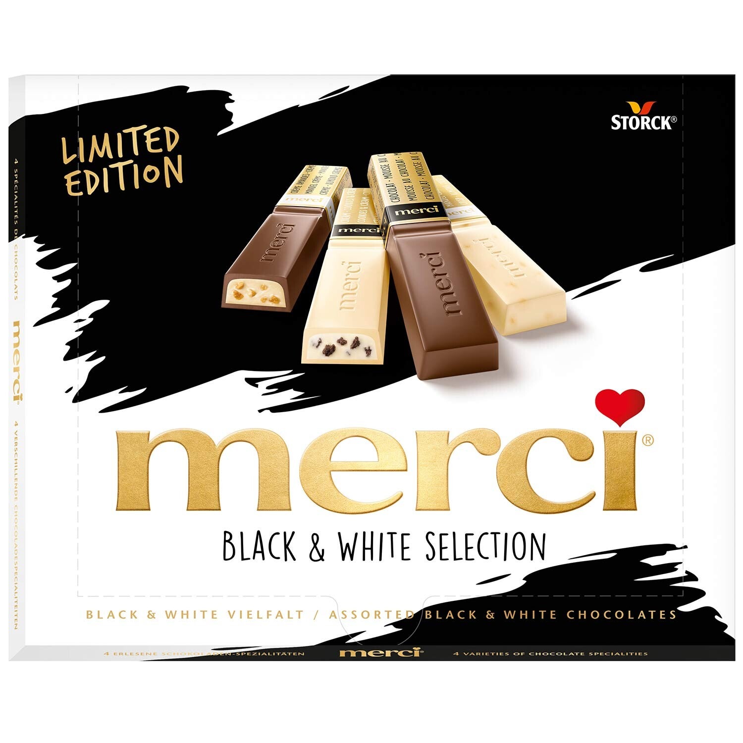 merci | Black & White Selection | 20 st | 4x assorti | 240g