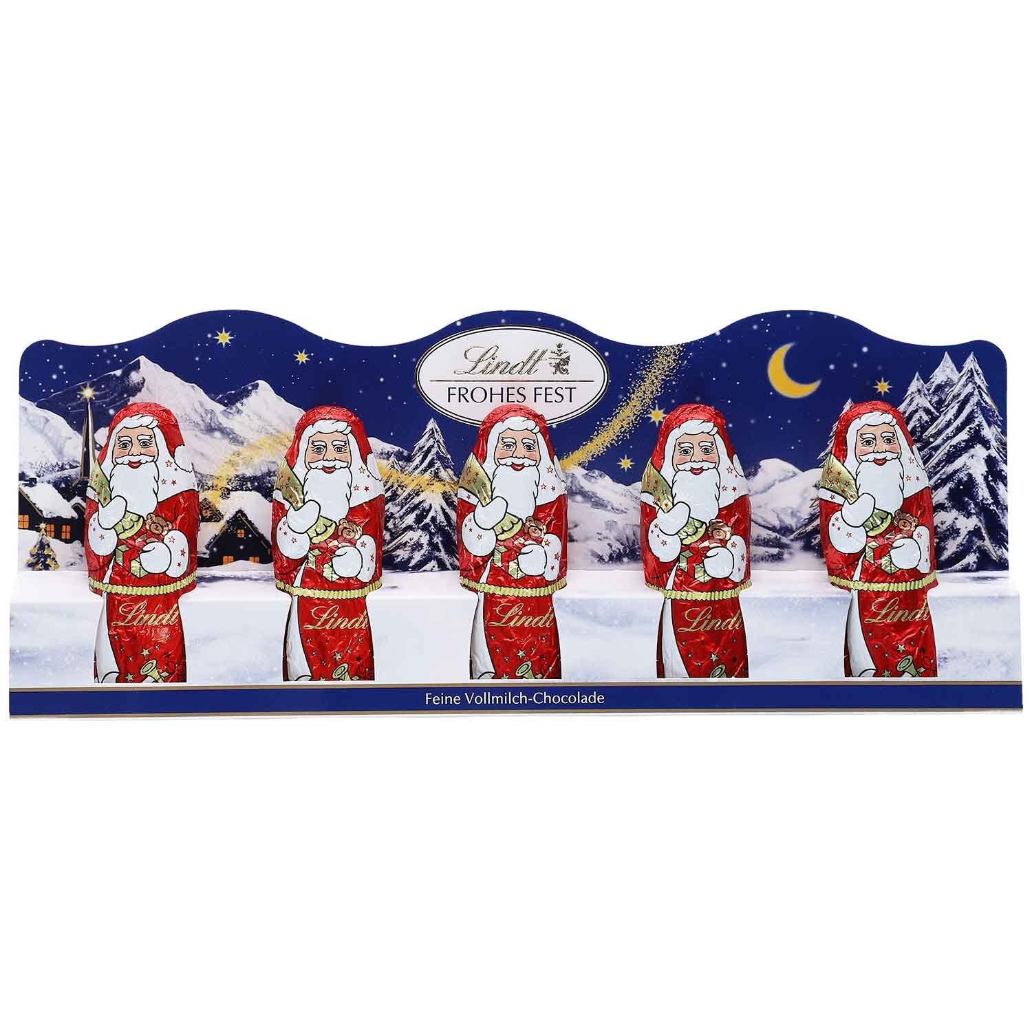 Lindt | Mini kerstmannen | Melkchocolade | 5x10g | 50g
