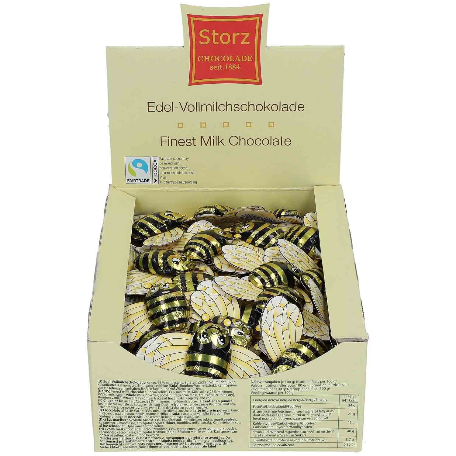 Storz | Bijen | Melkchocolade | Chocoladebij | 100 st | 625g