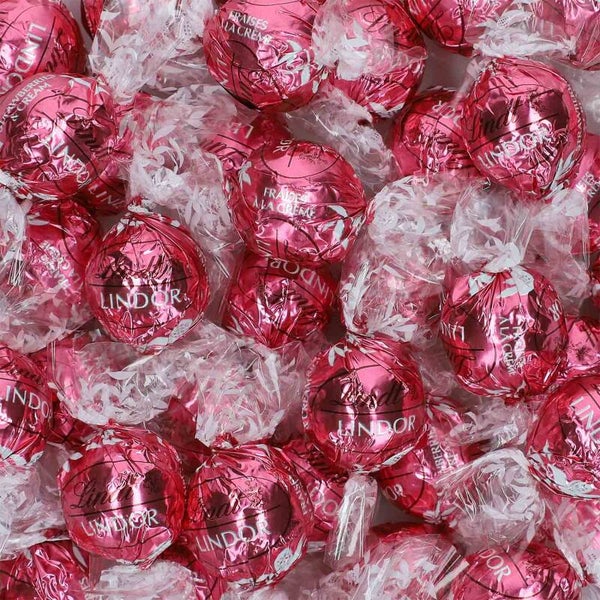 Lindt Lindor witte chocolade bal aardbei 3kg
