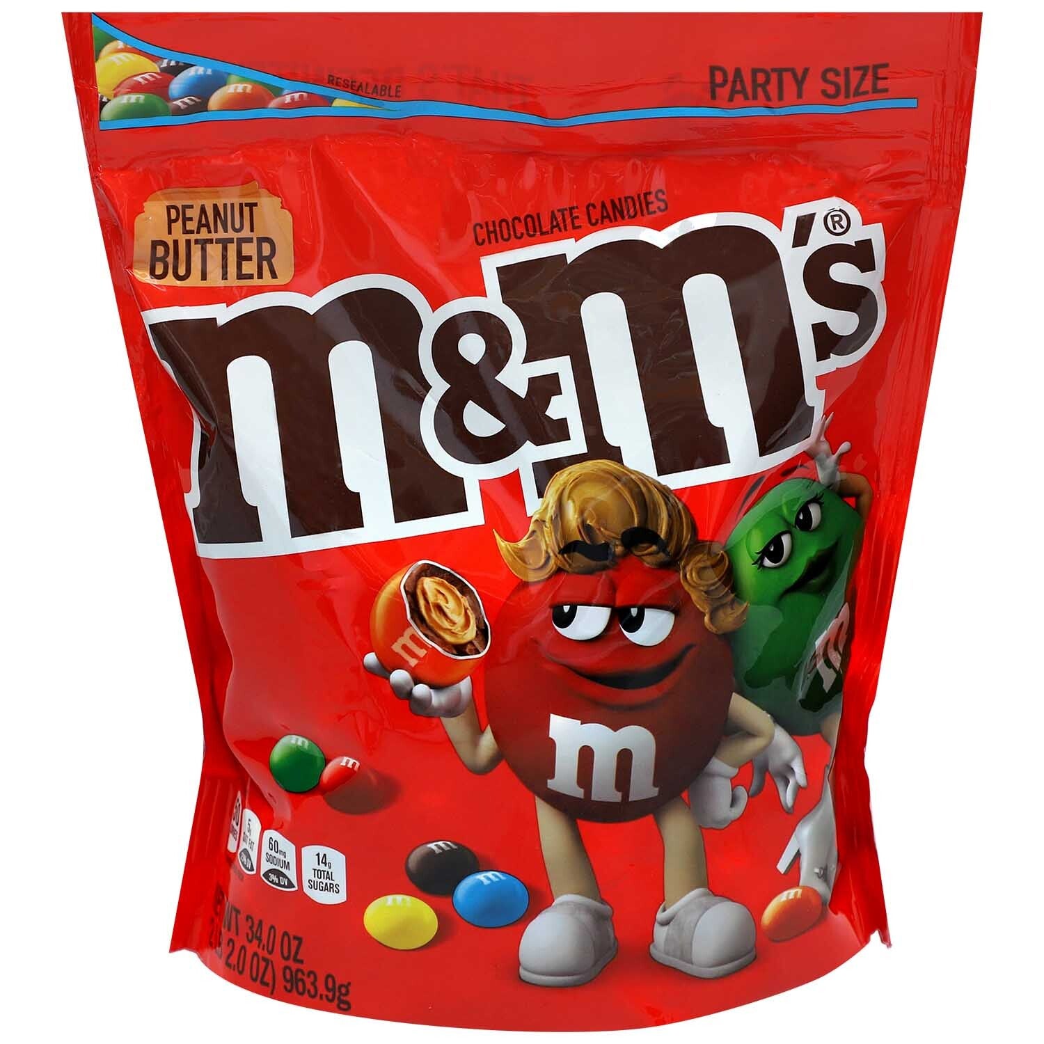 M&M'S | Peanut Butter | Melkchocolade | 963,9g