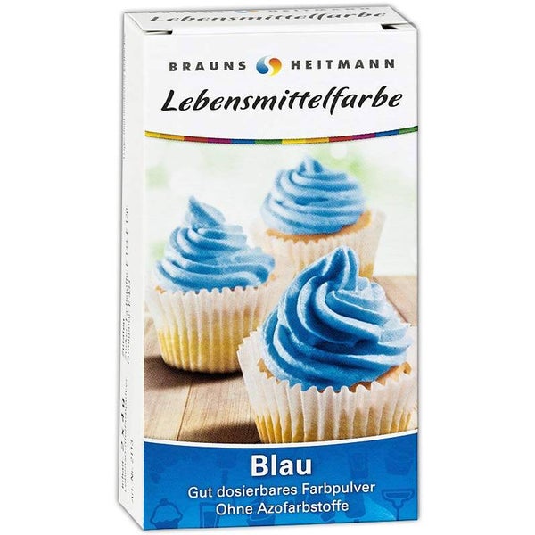 Braun's Heitmann | Voedingskleurstof | Blauw 2x | 8g