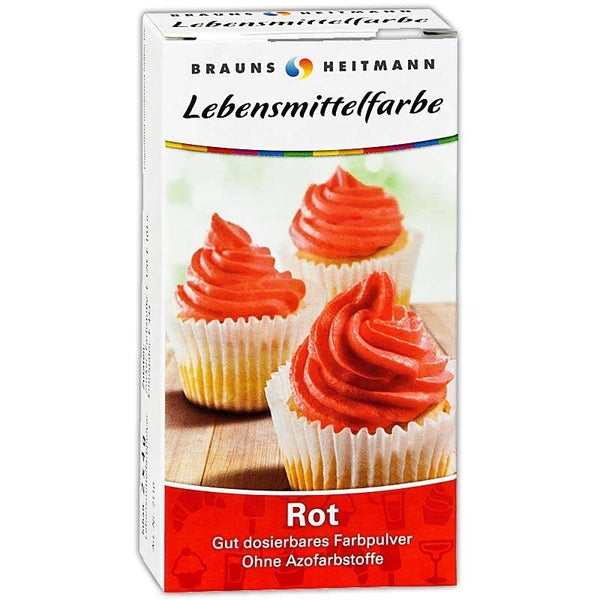 Brauns Heitmann | Kleurstofpoeder | Rood | 2 zakjes | 8g